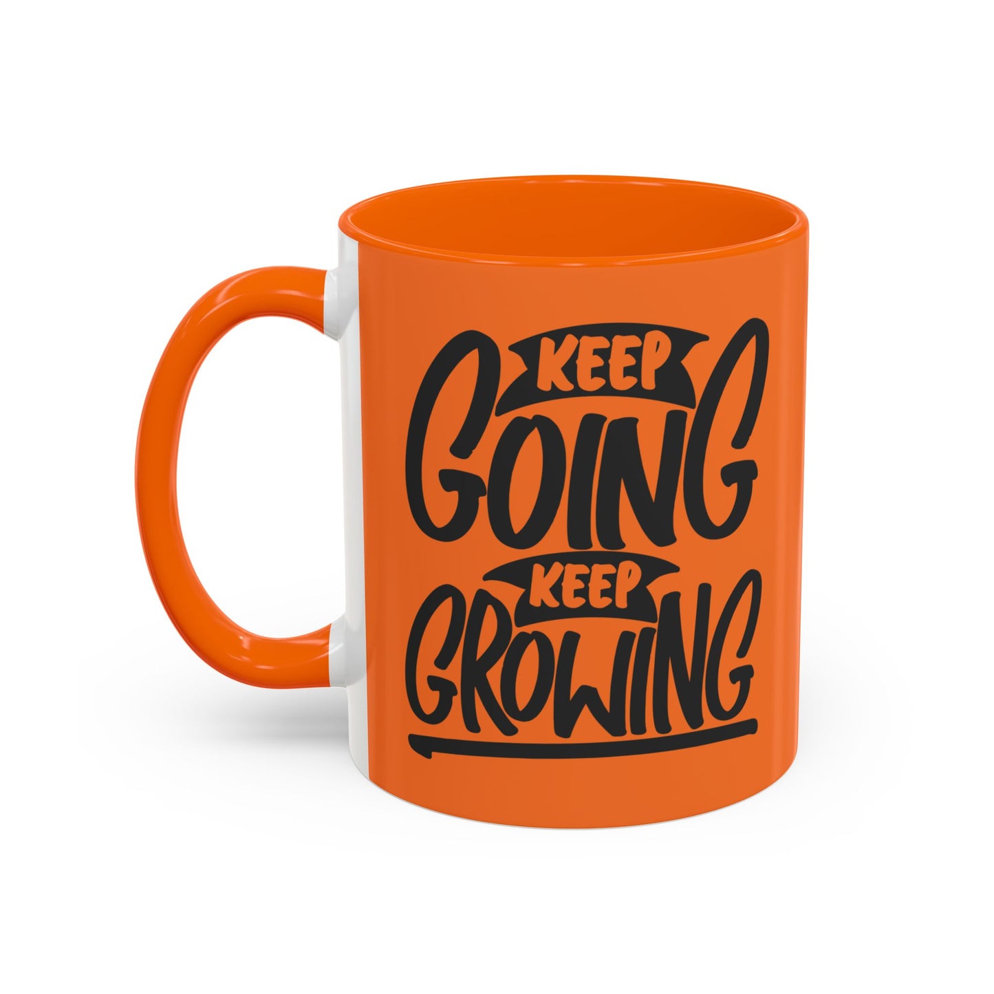 Keep Going Keep Growing Accent Coffee Mug (11, 15oz)
