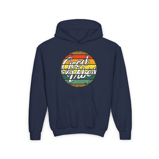Good Vibes Youth Heavy Blend Hooded Sweatshirt