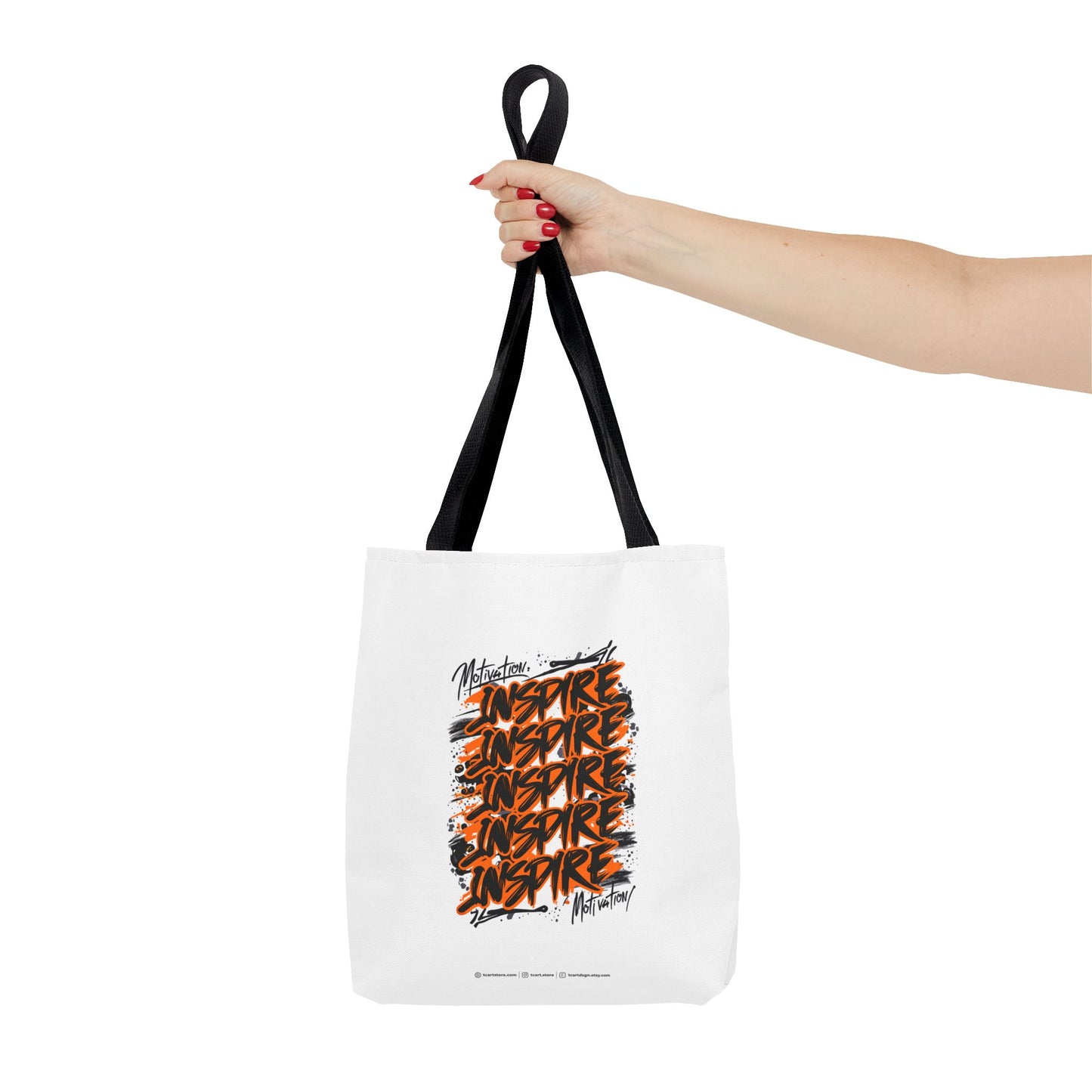 Motivation Inspire Motivation Tote Bag (AOP)