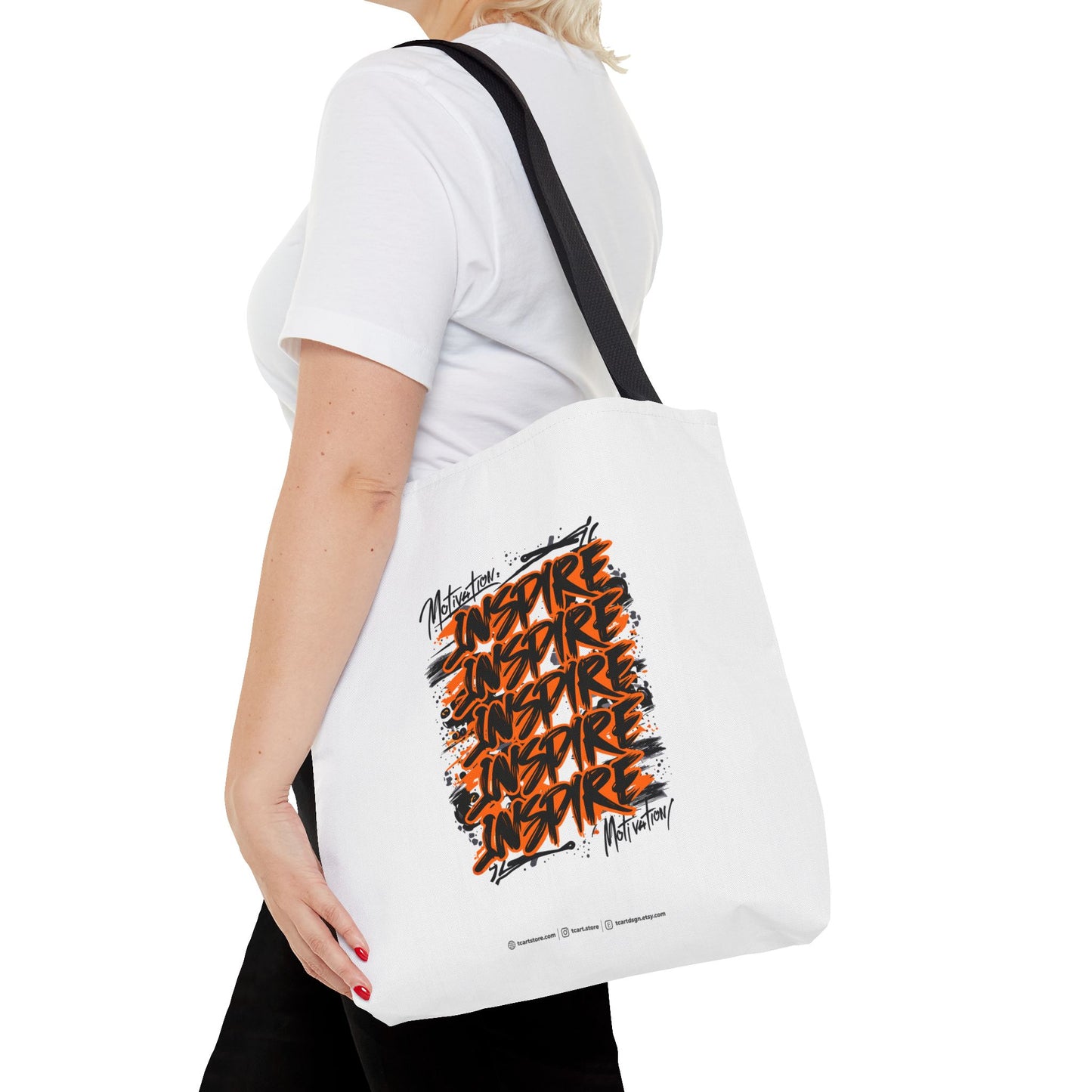 Motivation Inspire Motivation Tote Bag (AOP)