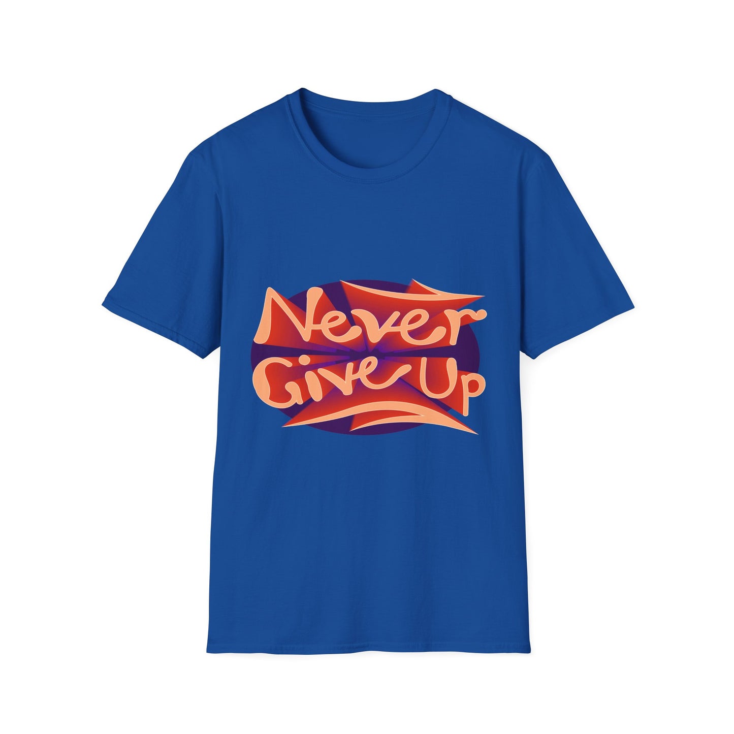 Never Give Up Unisex Softstyle T-Shirt