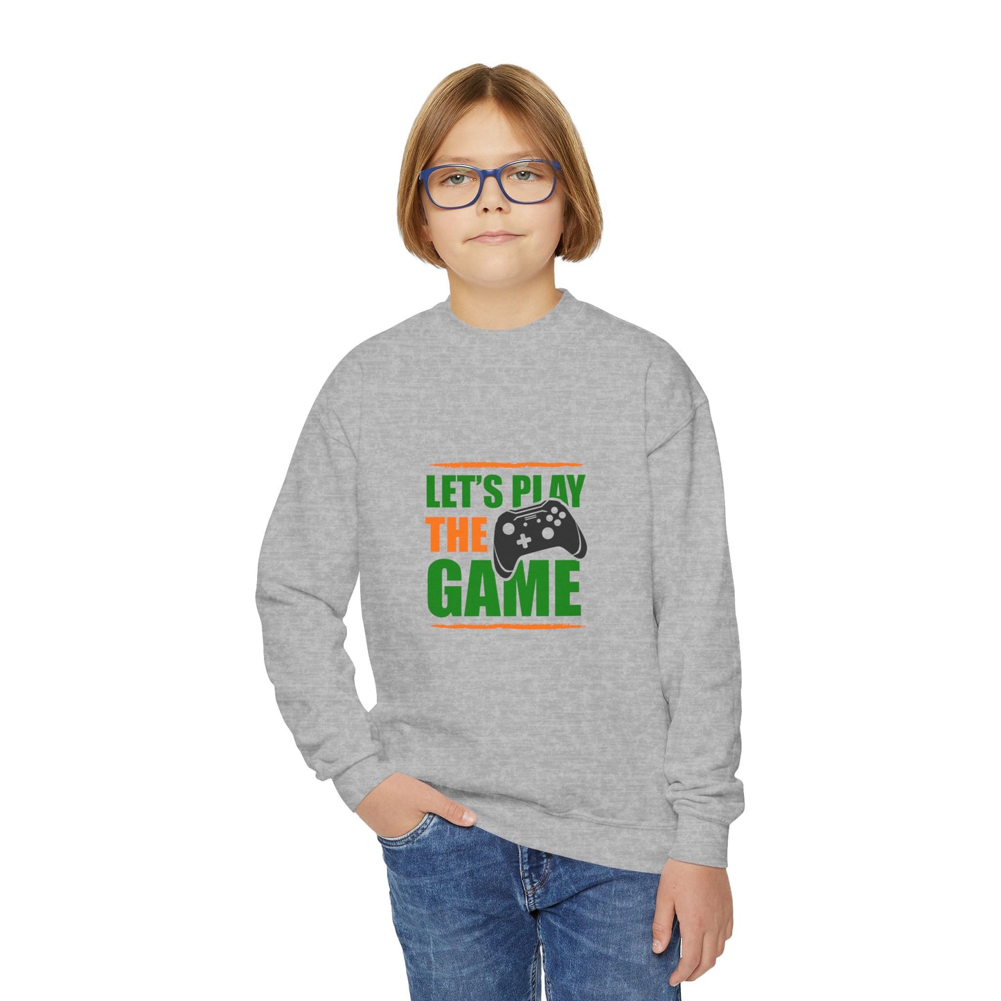 Let's Play The Game Youth Crewneck Sweatshirt
