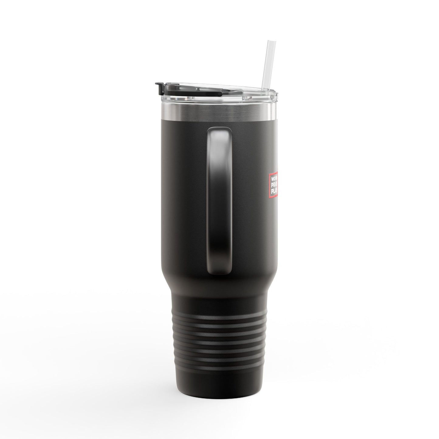 Work Hard Pray Hard Play Hard Insulated Travel Mug, 40oz