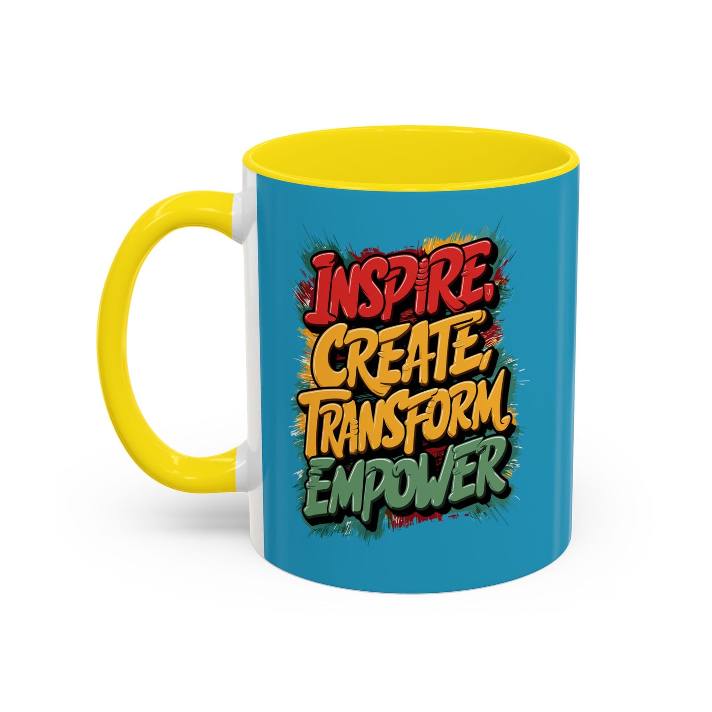 Inspire Create Transform Empower Accent Coffee Mug (11, 15oz)