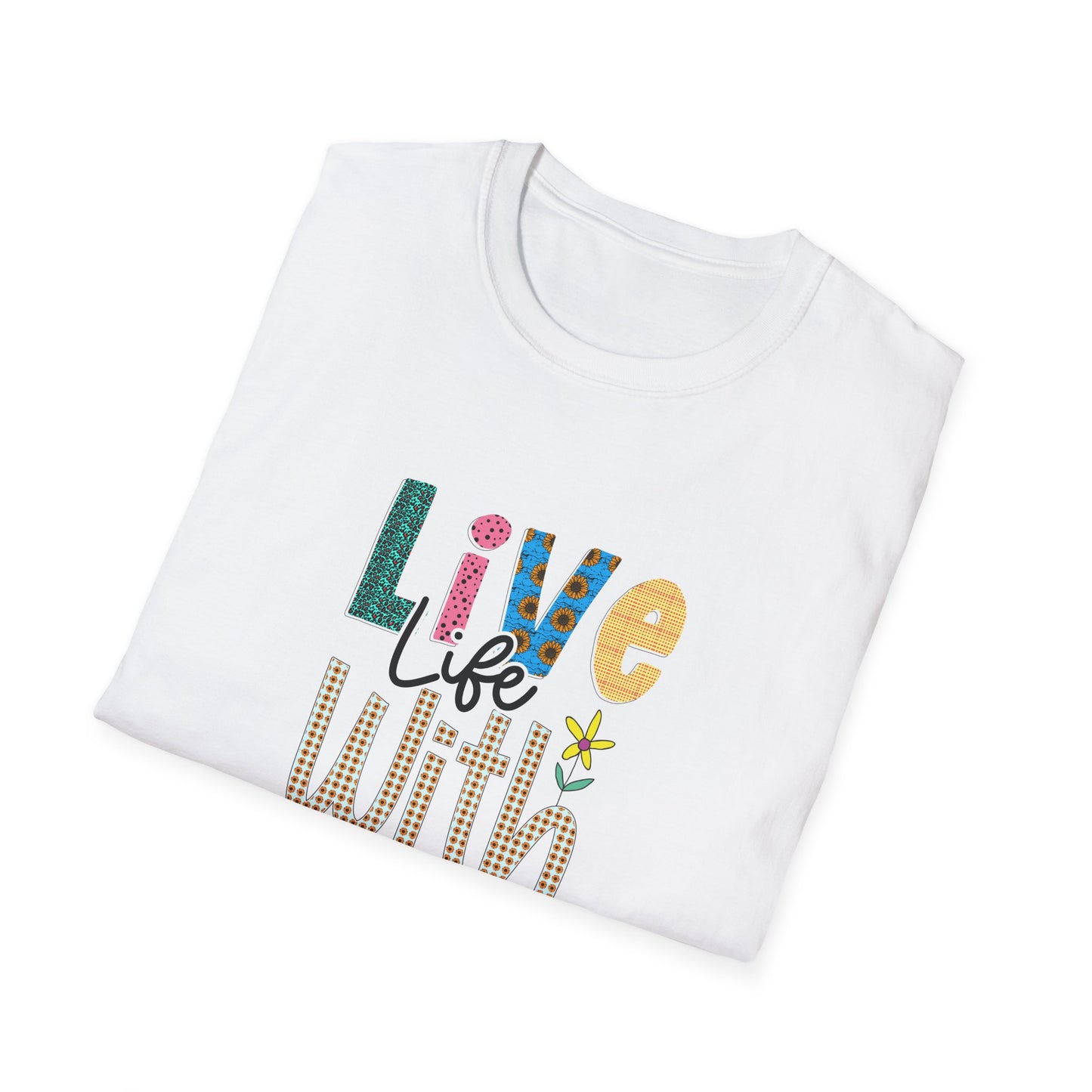 Live life with joy Unisex Softstyle T-Shirt