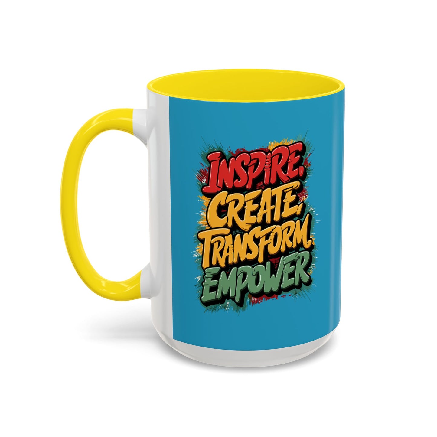 Inspire Create Transform Empower Accent Coffee Mug (11, 15oz)