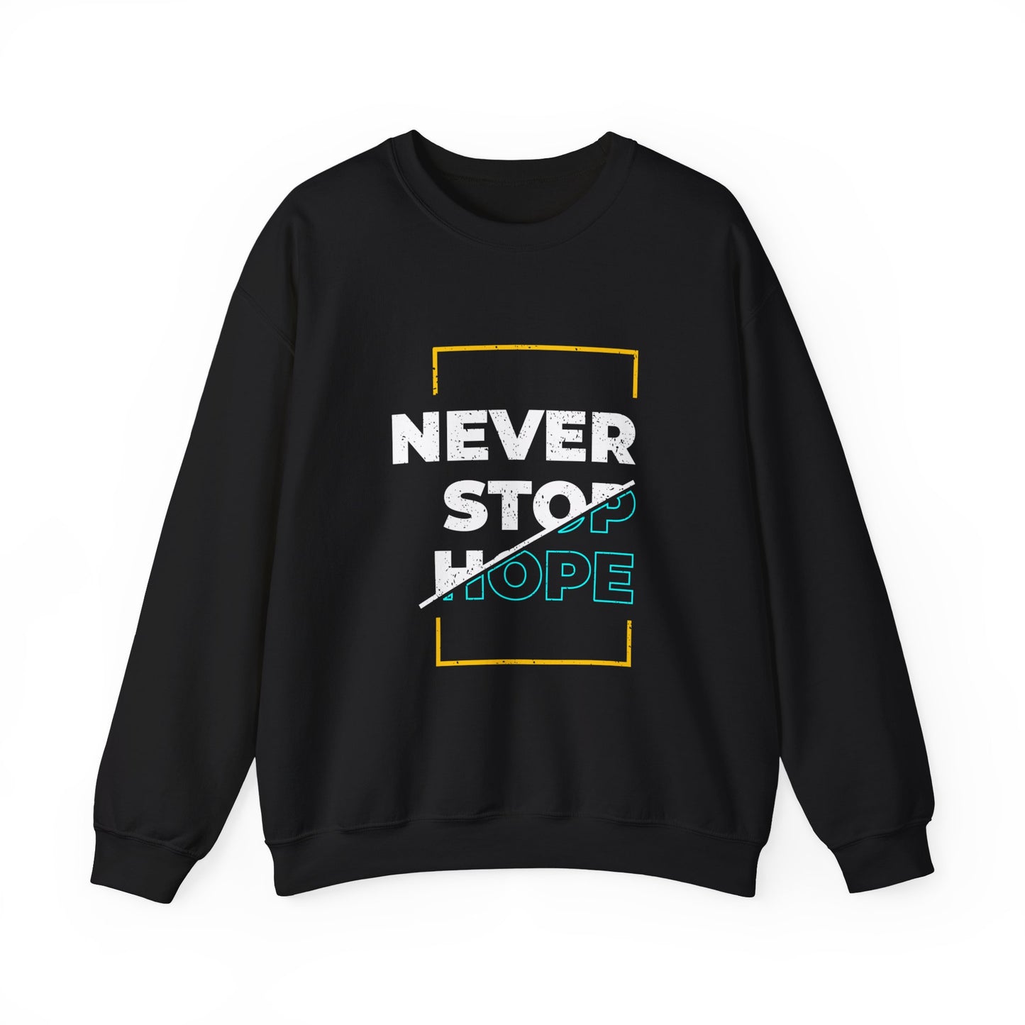 Never Stop Hope Unisex Heavy Blend™ Crewneck Sweatshirt