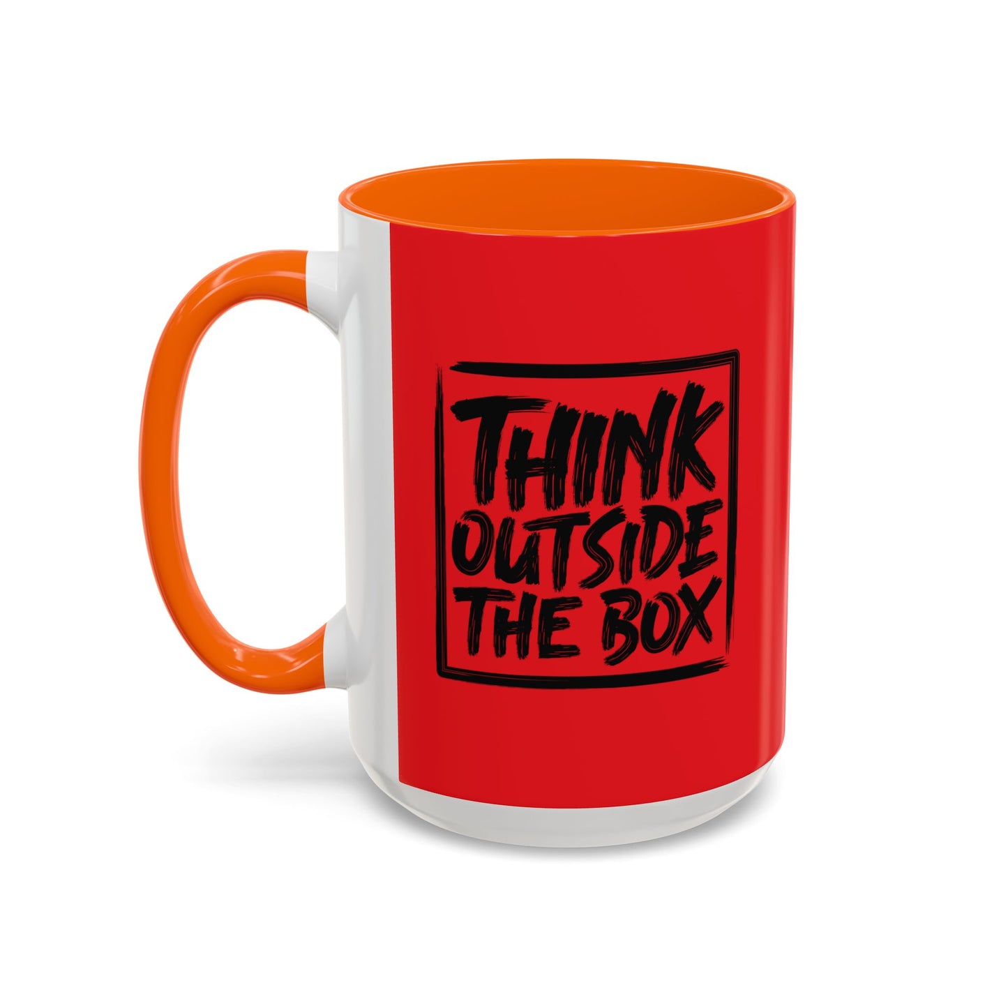 Think Outside The Box Accent Coffee Mug (11, 15oz)
