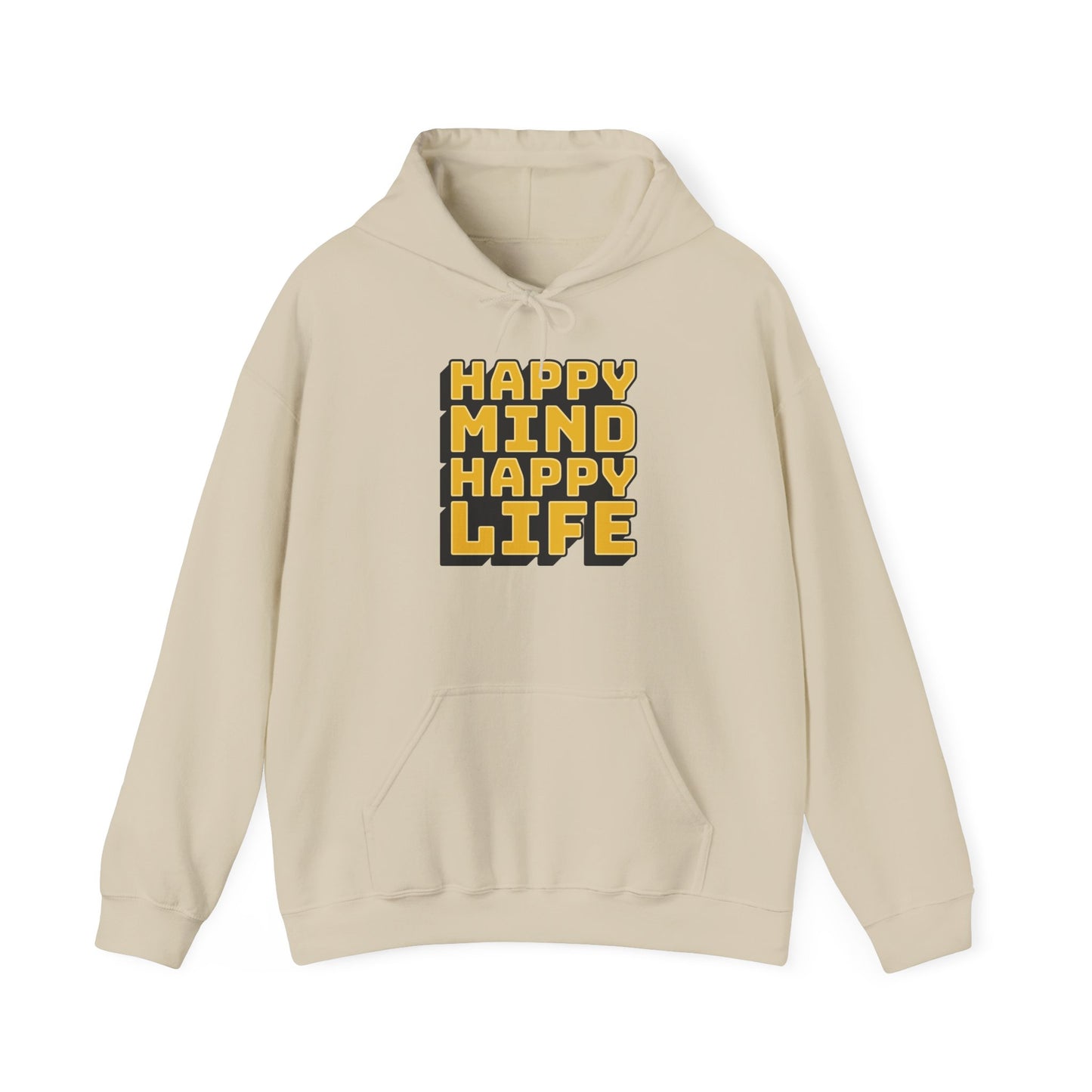 Happy Mind Happy Life Unisex Heavy Blend™ Hooded Sweatshirt