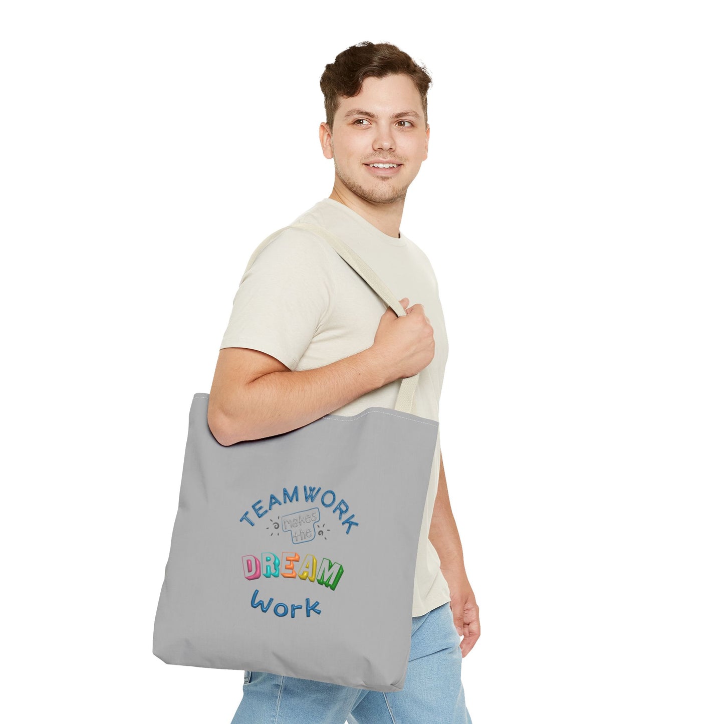 Team Work Makes The Dream Work Tote Bag (AOP)