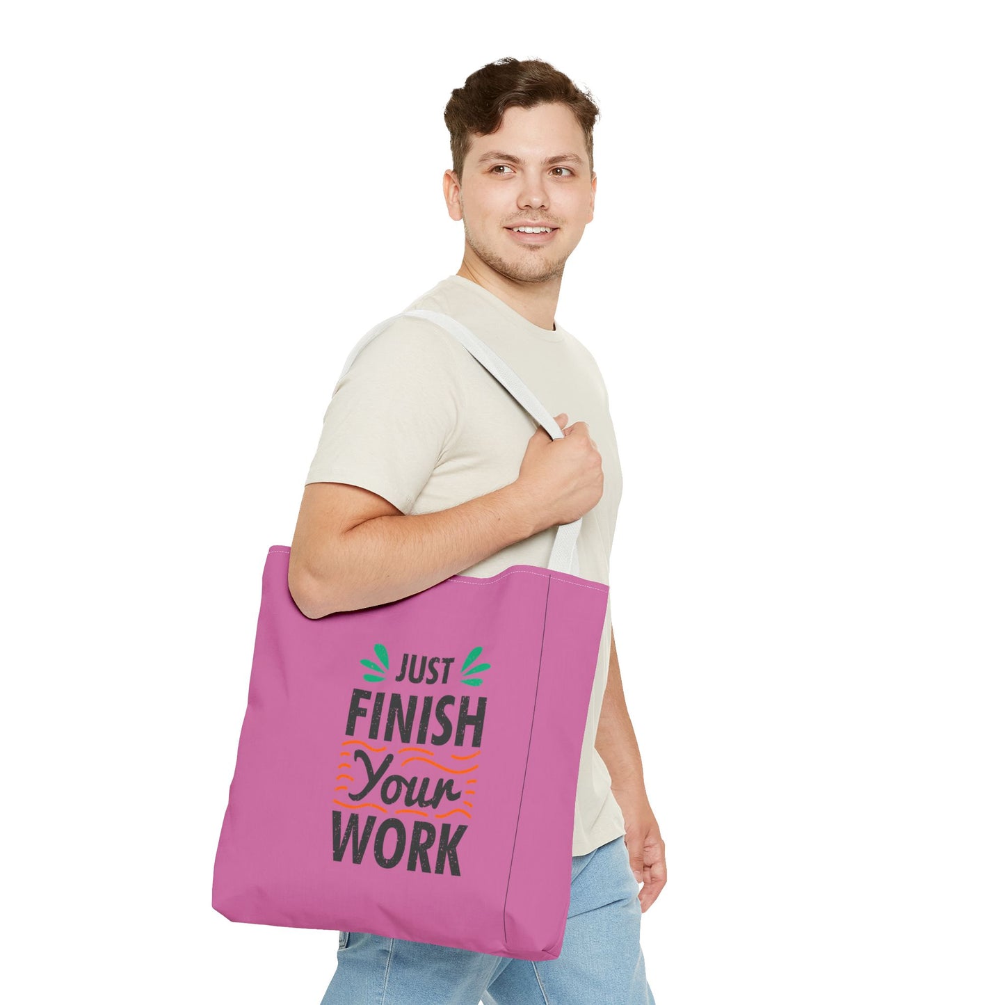 Just Finish Your Work Tote Bag (AOP)