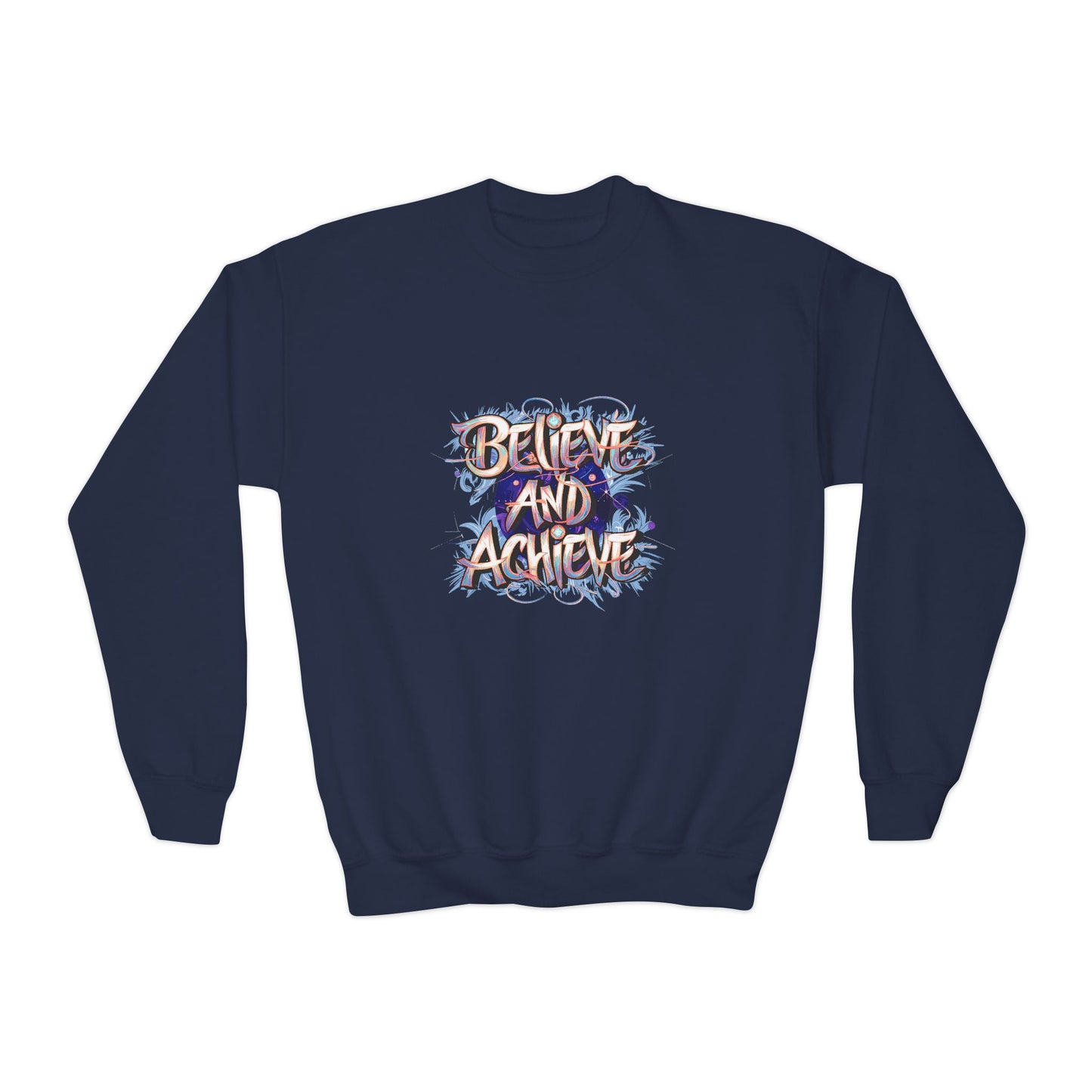 Believe And Achieve Youth Crewneck Sweatshirt