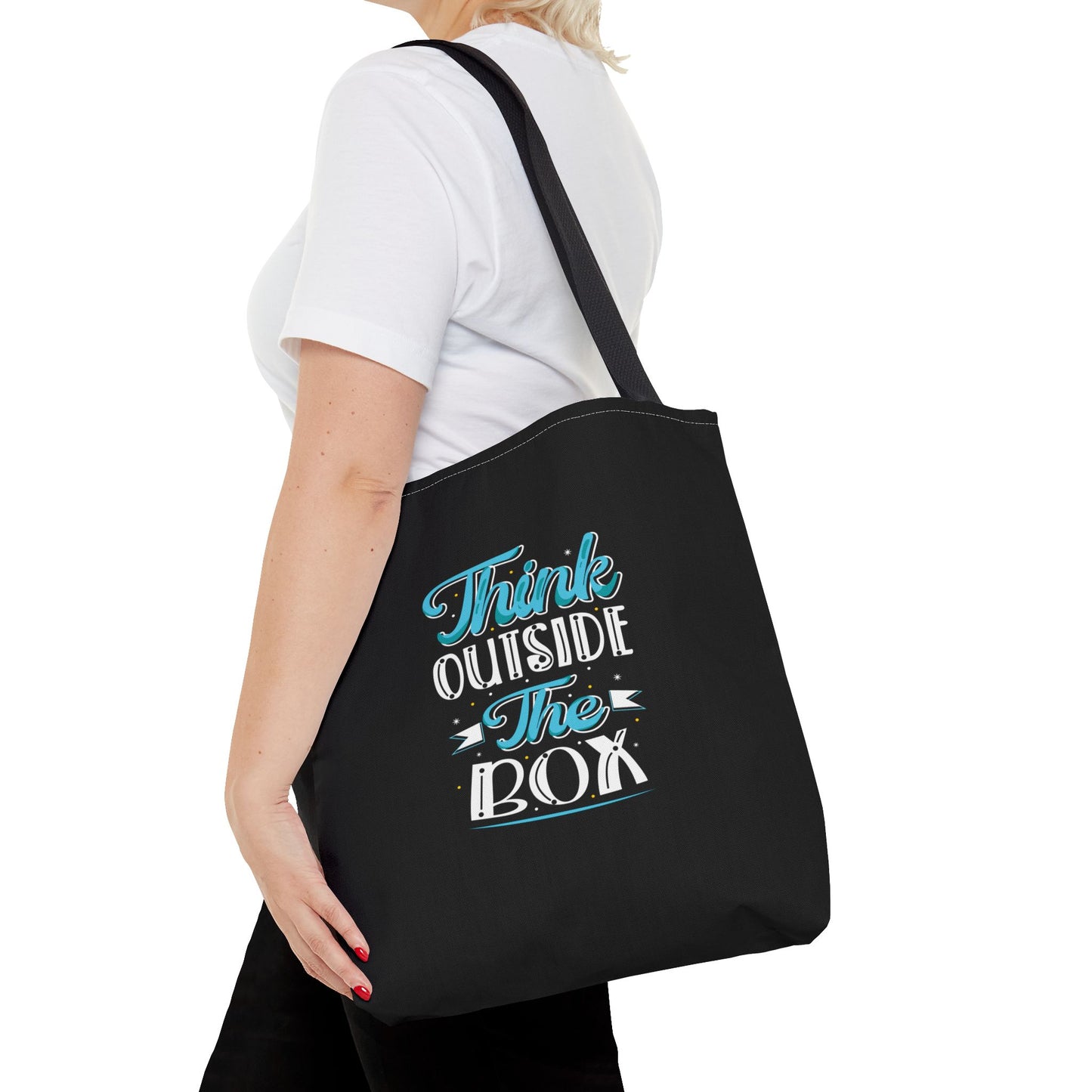 Think Outside The Box Tote Bag (AOP)