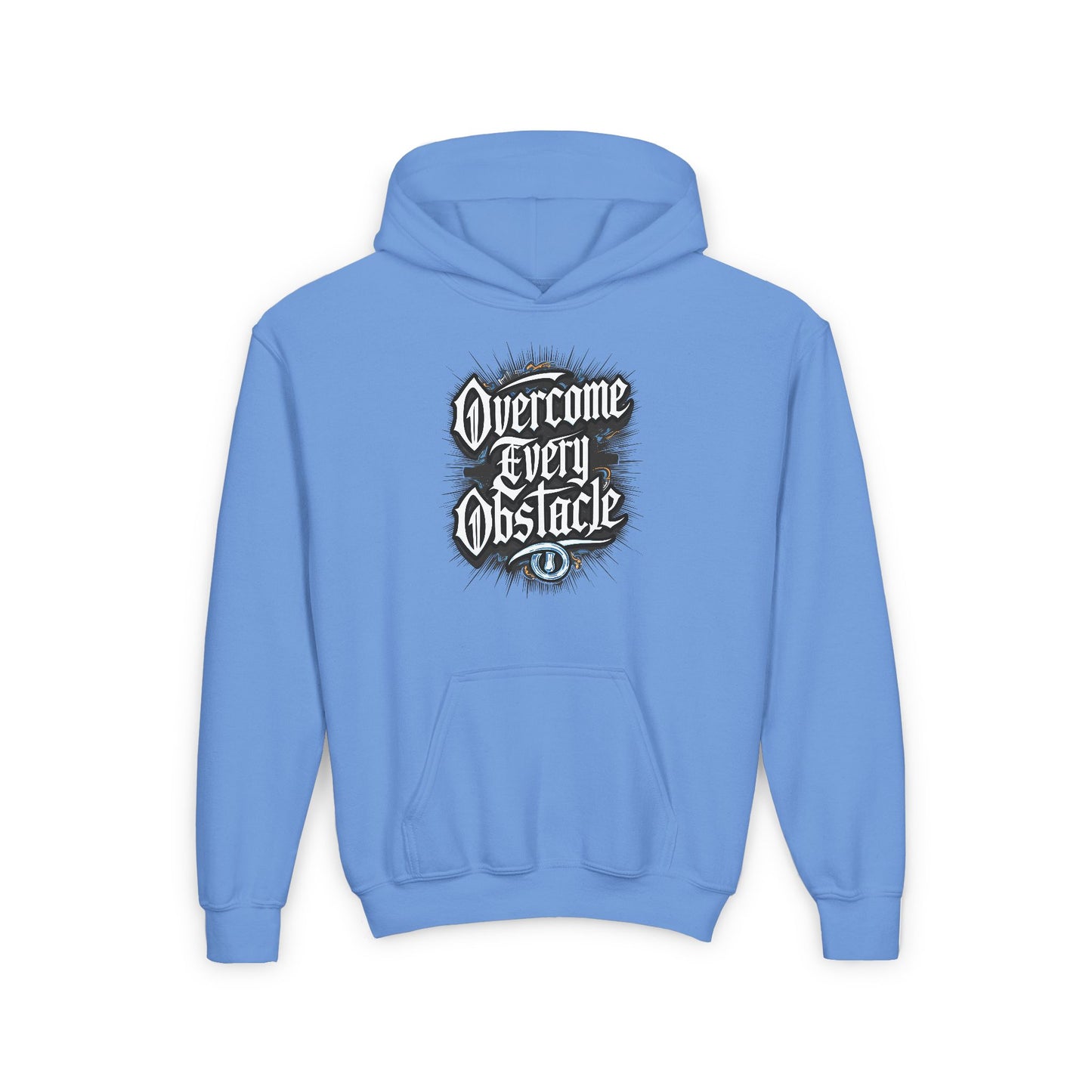 Overcome Every Obstacle Youth Heavy Blend Hooded Sweatshirt