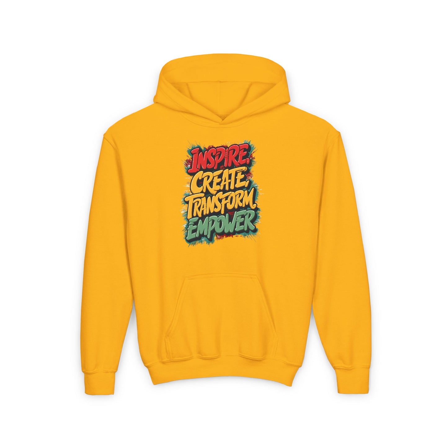 Inspire Create Transform Empower Youth Heavy Blend Hooded Sweatshirt