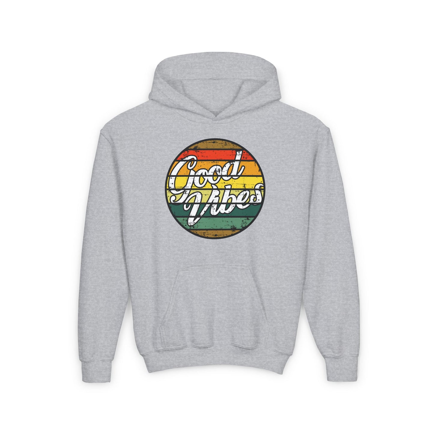 Good Vibes Youth Heavy Blend Hooded Sweatshirt