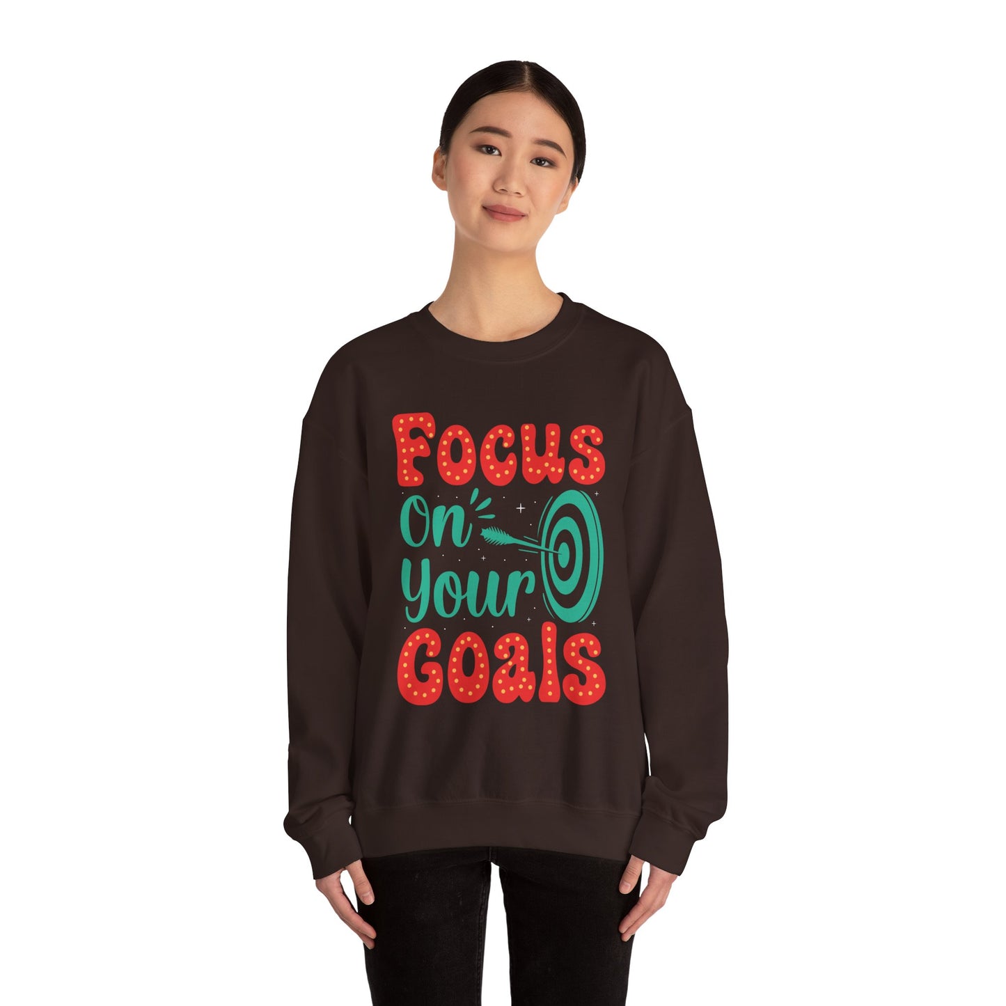 Focus On Your Goals Unisex Heavy Blend™ Crewneck Sweatshirt