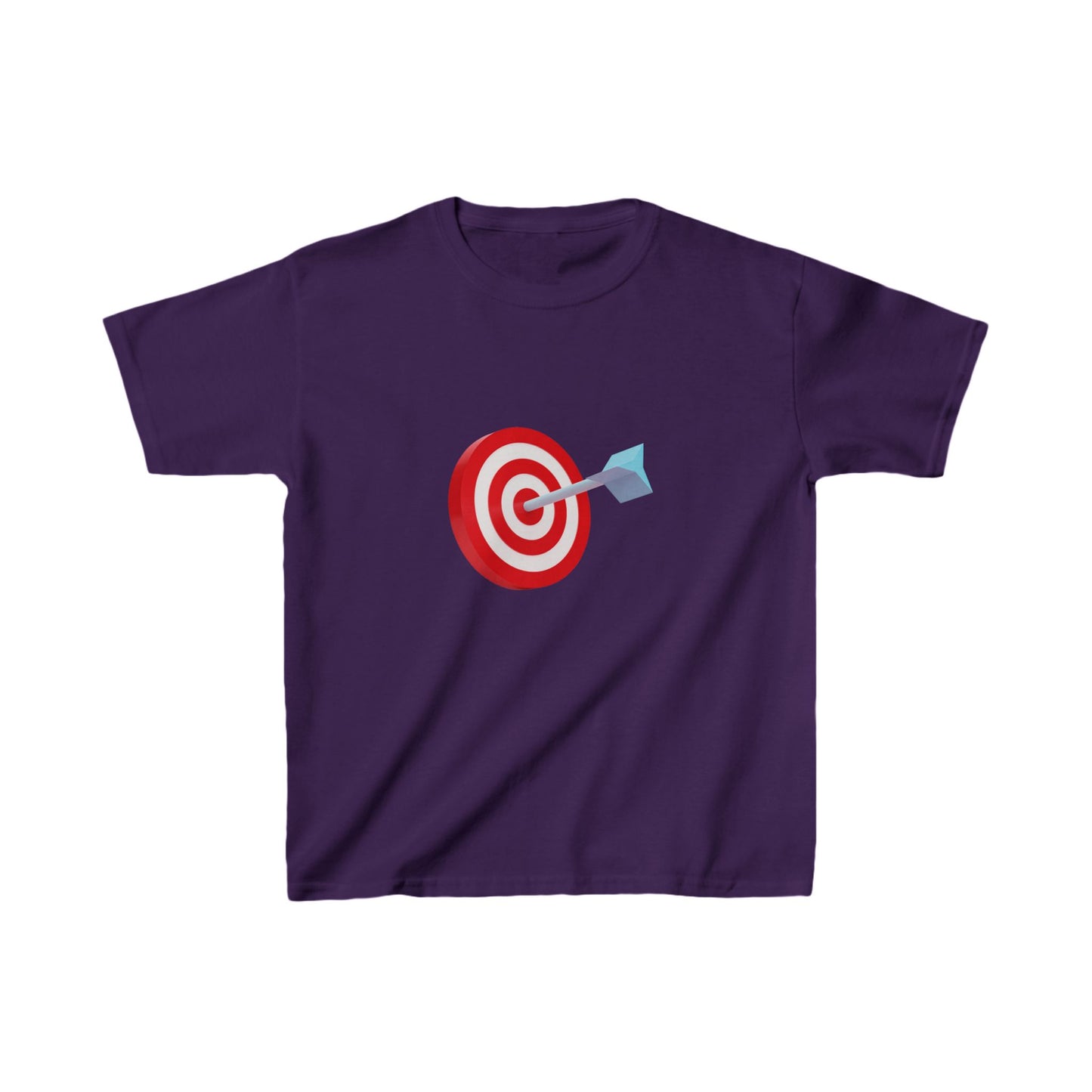 3d Render Arrow Hit The Center Of Target Or Goal Of Success Kids Heavy Cotton™ Tee