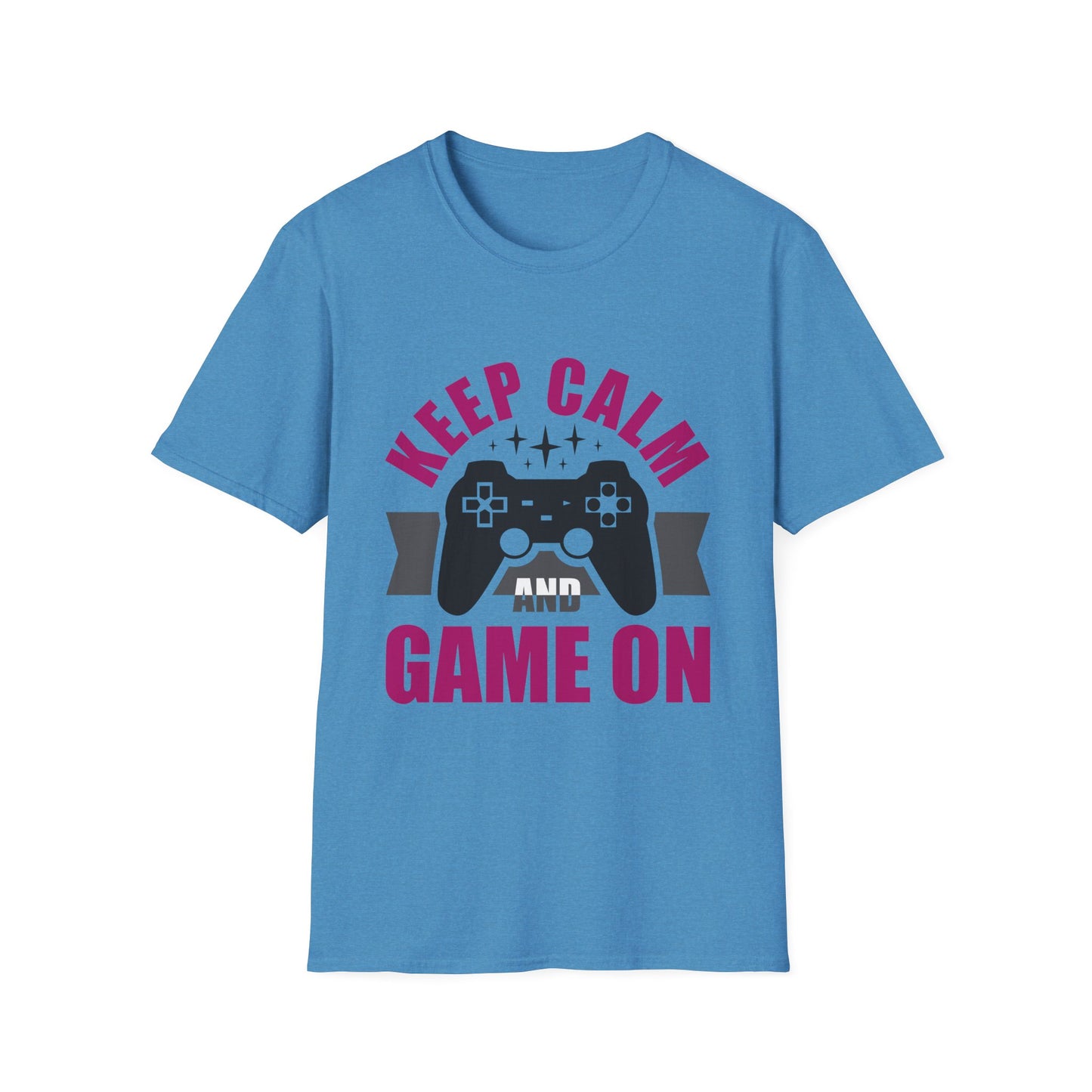 Keep Calm And Game On Unisex Softstyle T-Shirt