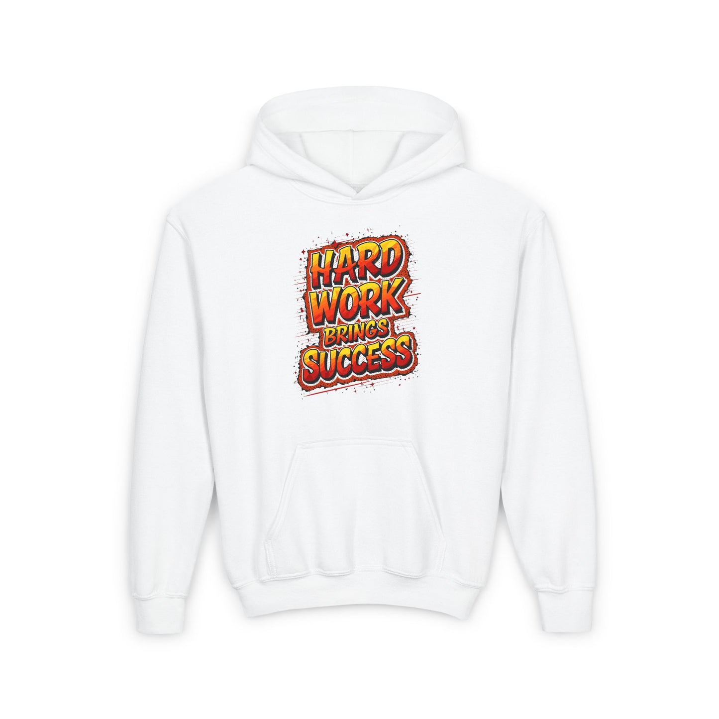 Hard Work Brings Success Youth Heavy Blend Hooded Sweatshirt