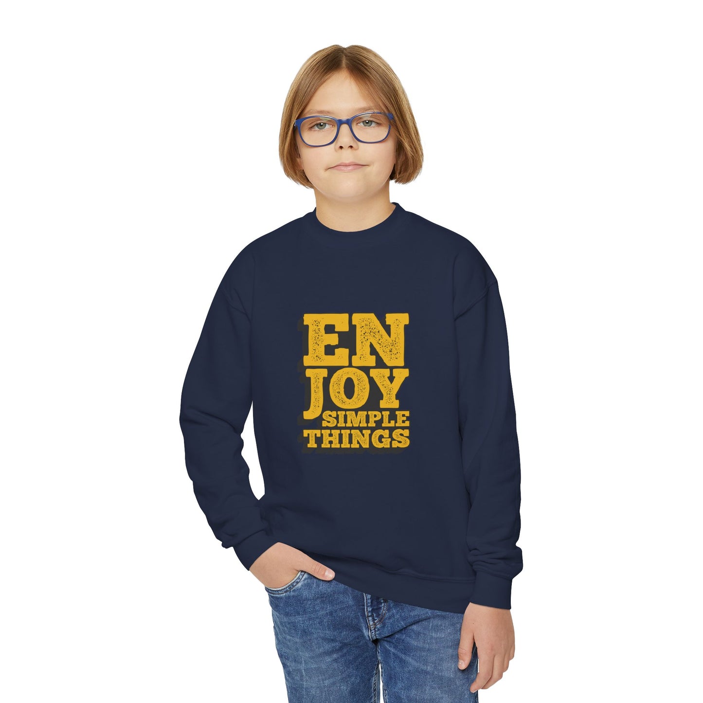 Enjoy Simple Things Youth Crewneck Sweatshirt
