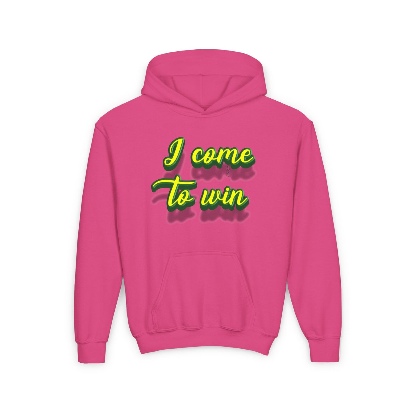 I Come To Win Youth Heavy Blend Hooded Sweatshirt