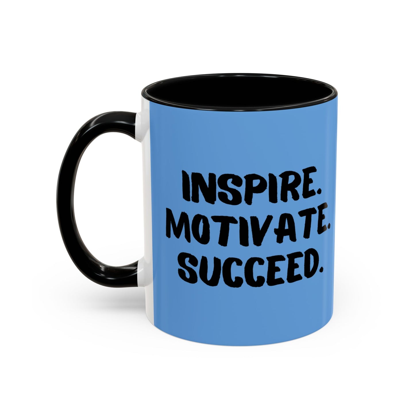 Inspire Motivate Succeed Accent Coffee Mug (11, 15oz)