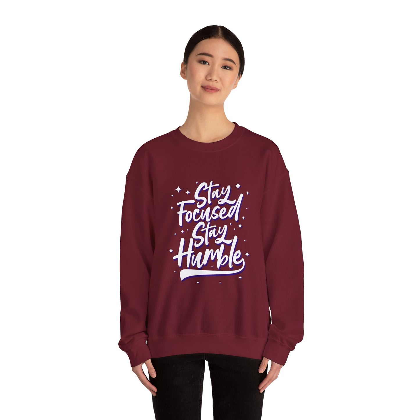 Stay Focused Stay Humble Unisex Heavy Blend™ Crewneck Sweatshirt