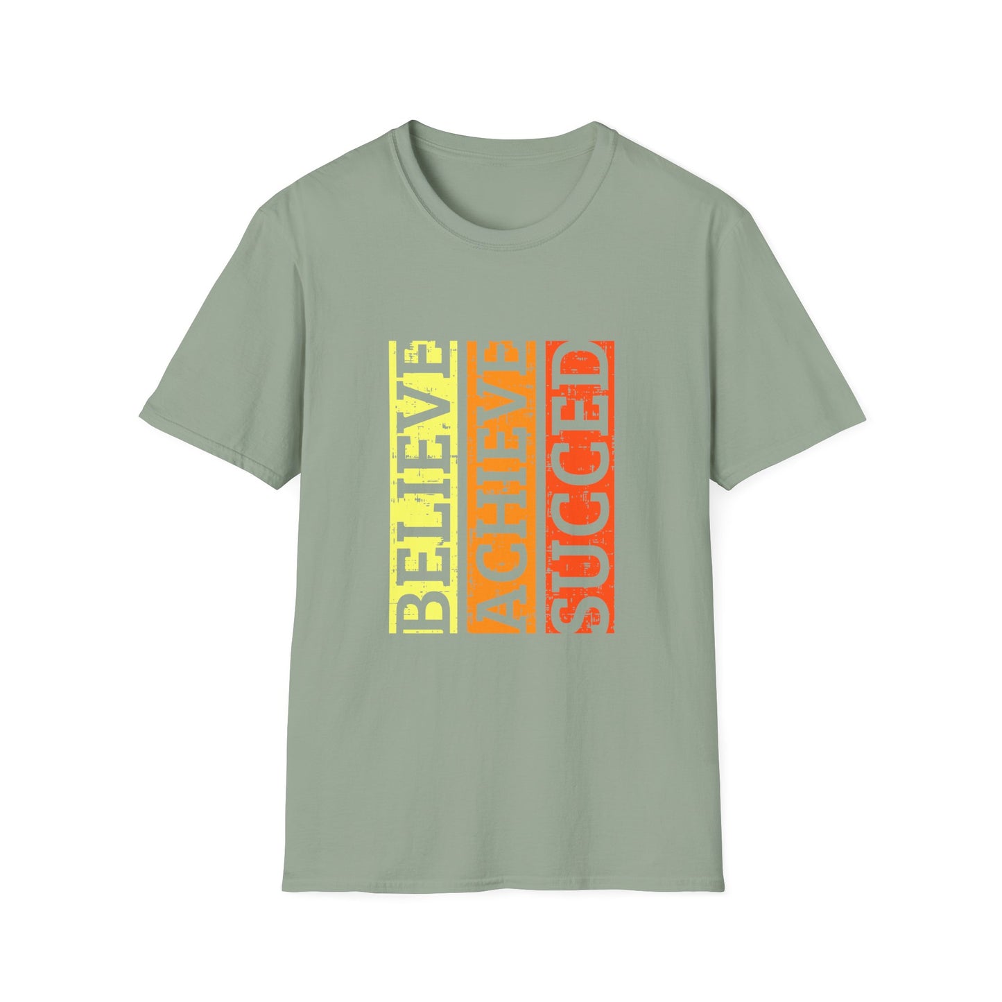 Belive Achieve Succed Unisex Softstyle T-Shirt