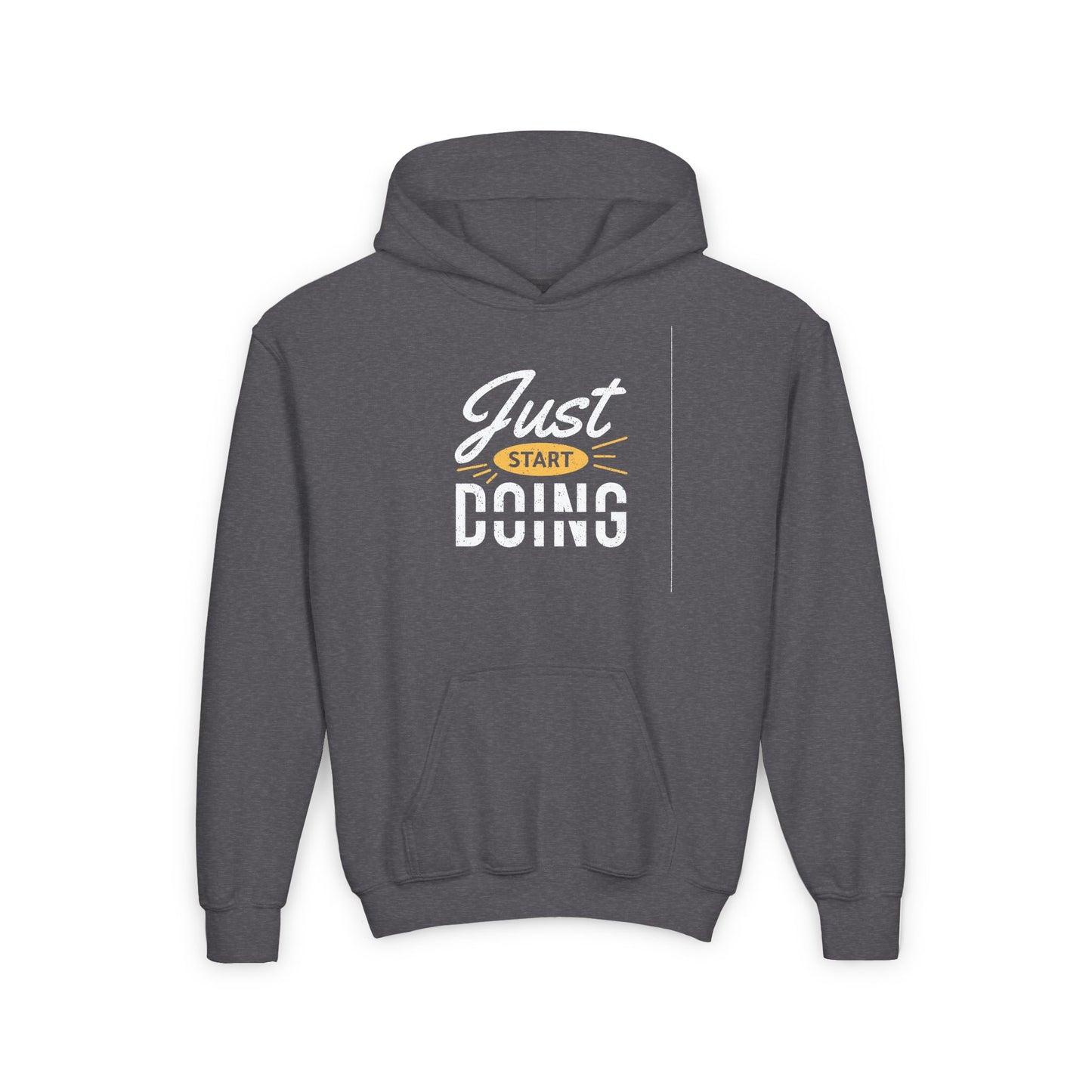 Just Start Doing Youth Heavy Blend Hooded Sweatshirt