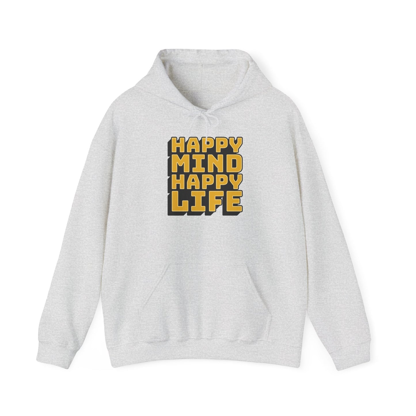 Happy Mind Happy Life Unisex Heavy Blend™ Hooded Sweatshirt
