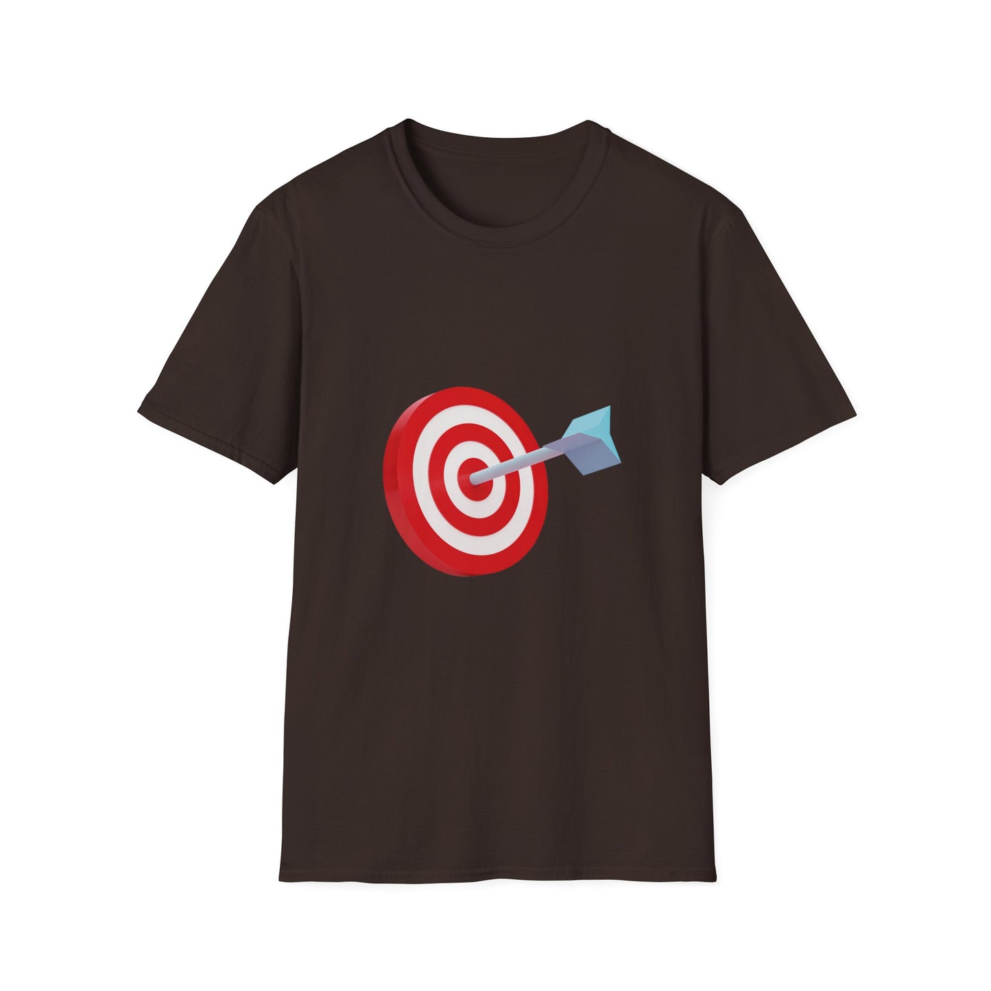 3d Render Arroe Hit The Center Of Target Or Goal Of Success Unisex Softstyle T-Shirt