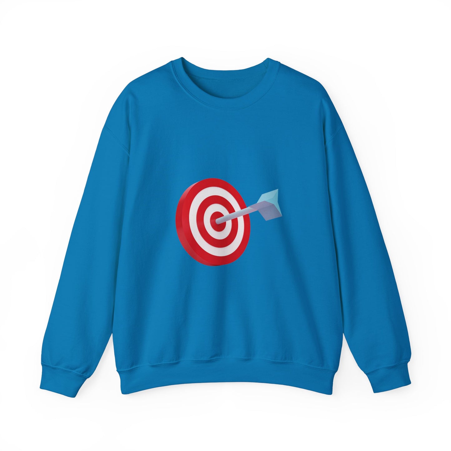3d Render Arroe Hit The Center Of Target Or Goal Of Success Unisex Heavy Blend™ Crewneck Sweatshirt