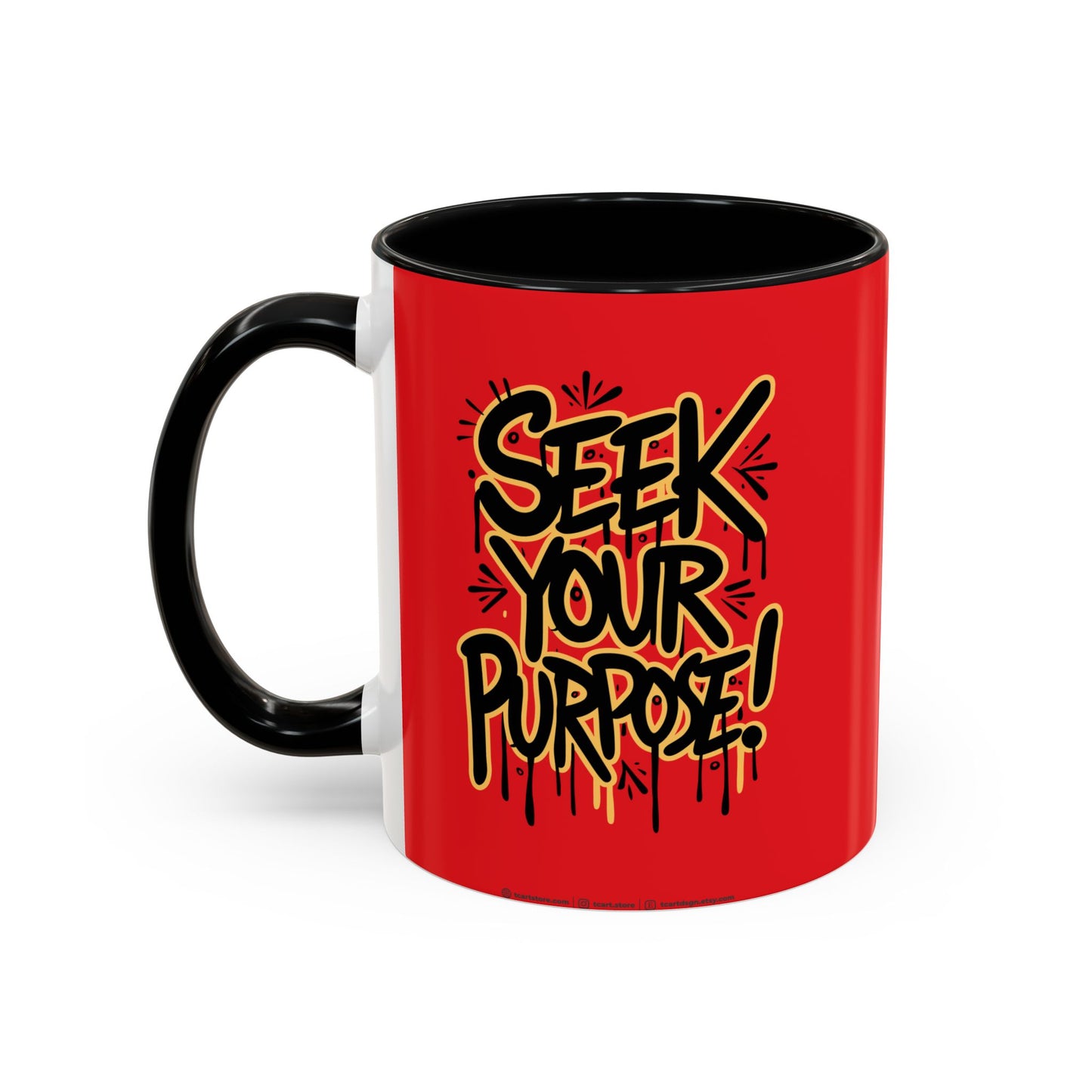 Seek Your Purpose! Accent Coffee Mug (11, 15oz)