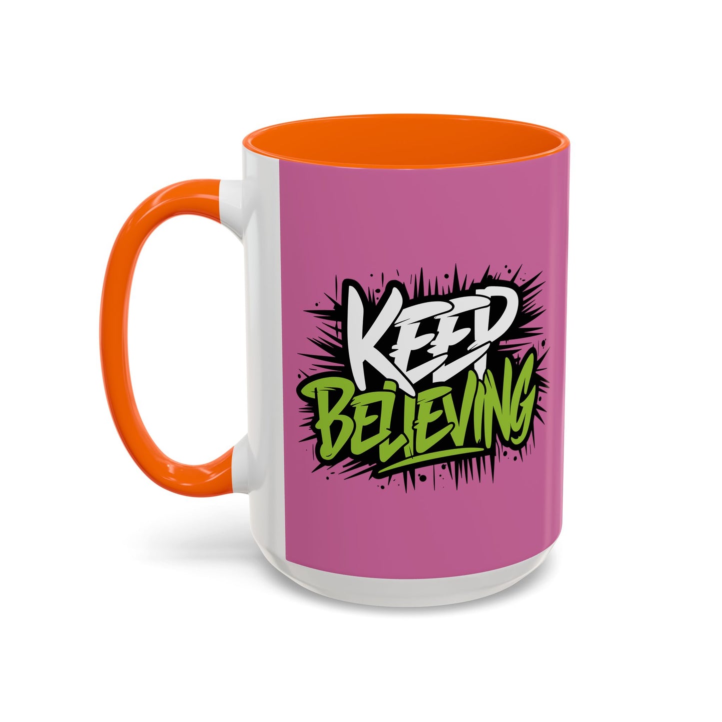 Keep Believing Accent Coffee Mug (11, 15oz)