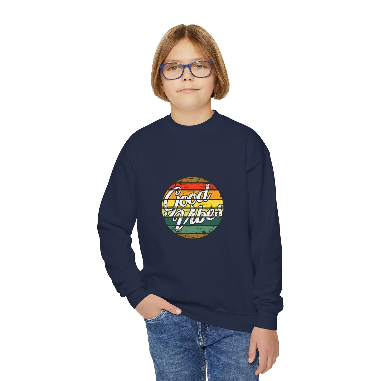 Good Vibes Youth Crewneck Sweatshirt