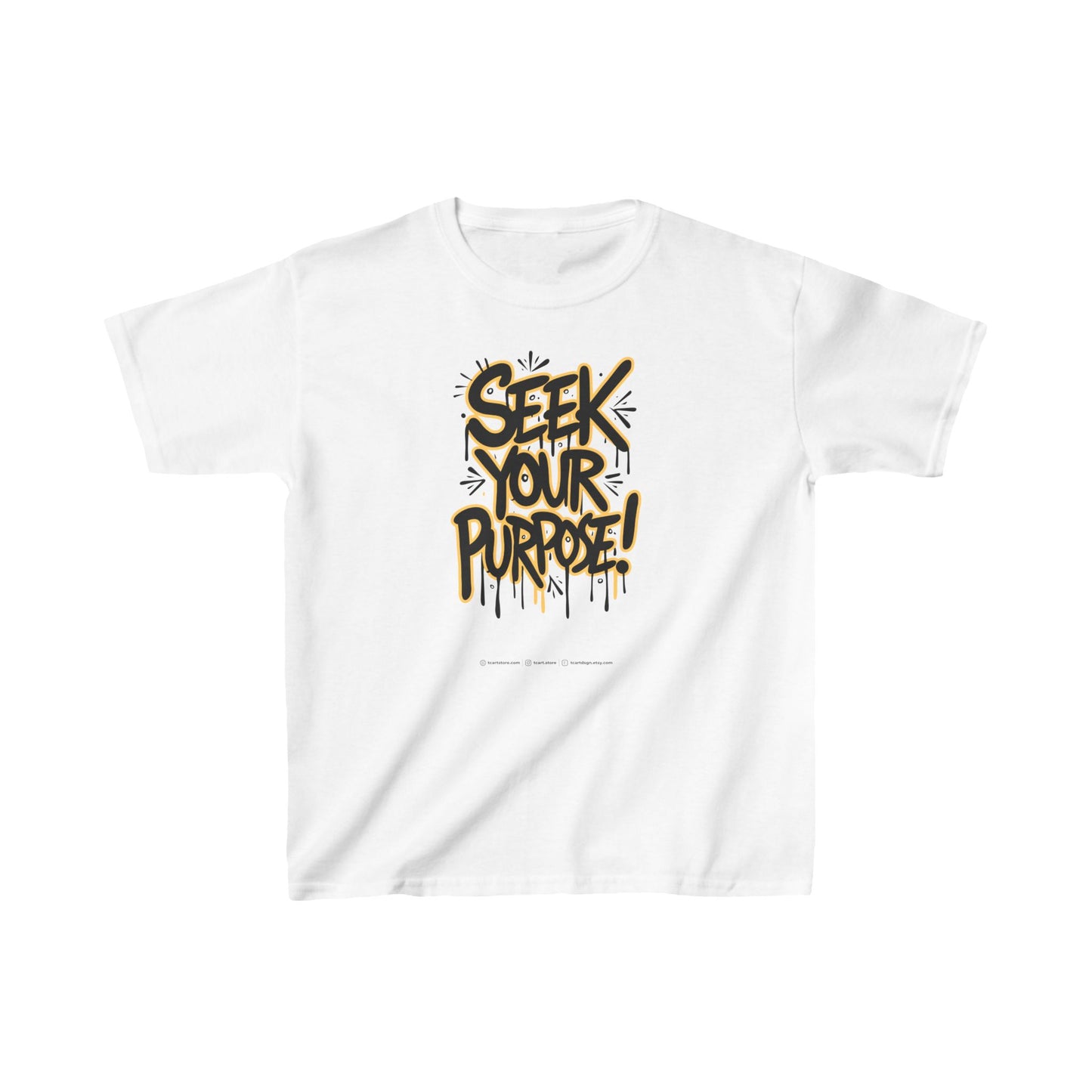 Seek Your Purpose! Kids Heavy Cotton™ Tee