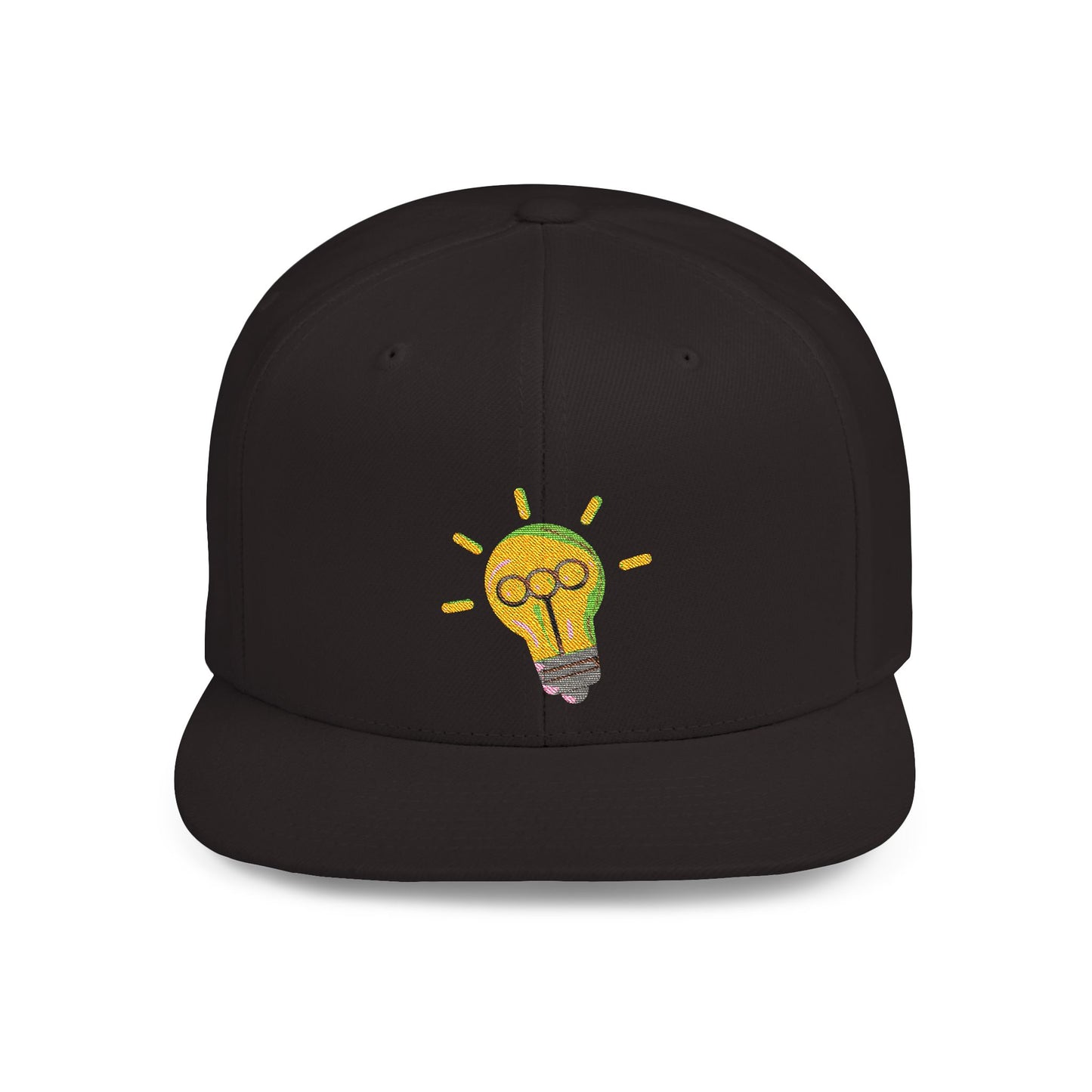 Light Bulb Flat Bill Snapback