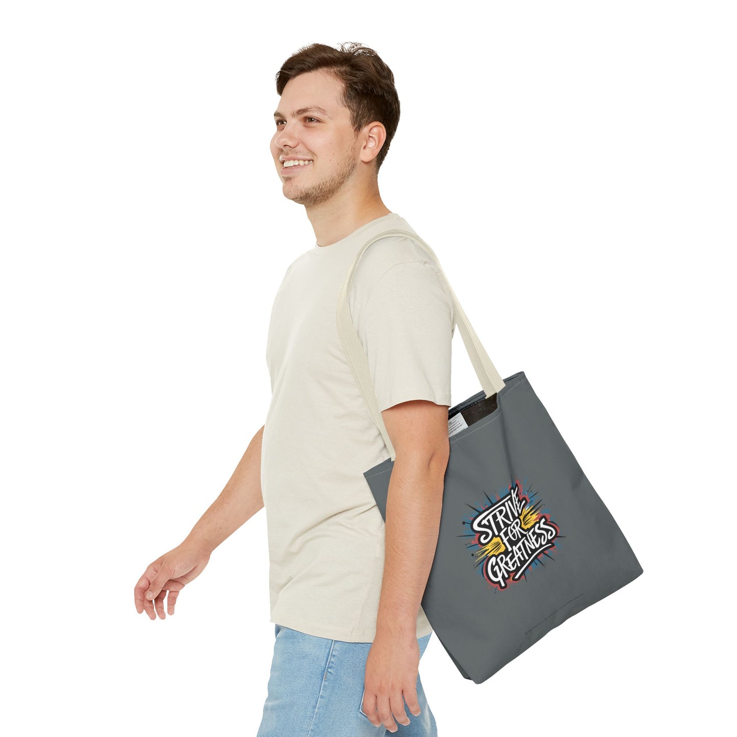 Strive For Greatness Tote Bag (AOP)