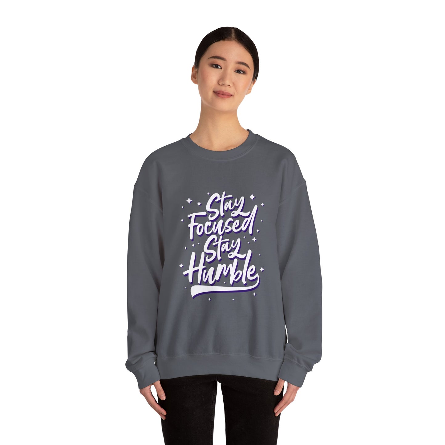 Stay Focused Stay Humble Unisex Heavy Blend™ Crewneck Sweatshirt