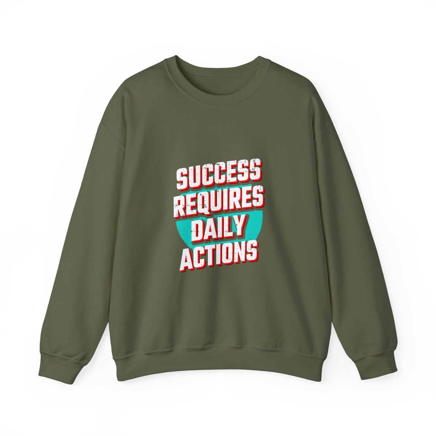 Success Requires Daily Actions Unisex Heavy Blend™ Crewneck Sweatshirt