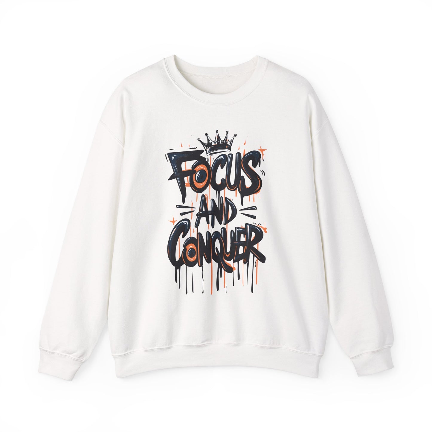 Focus And Conquer Unisex Heavy Blend™ Crewneck Sweatshirt