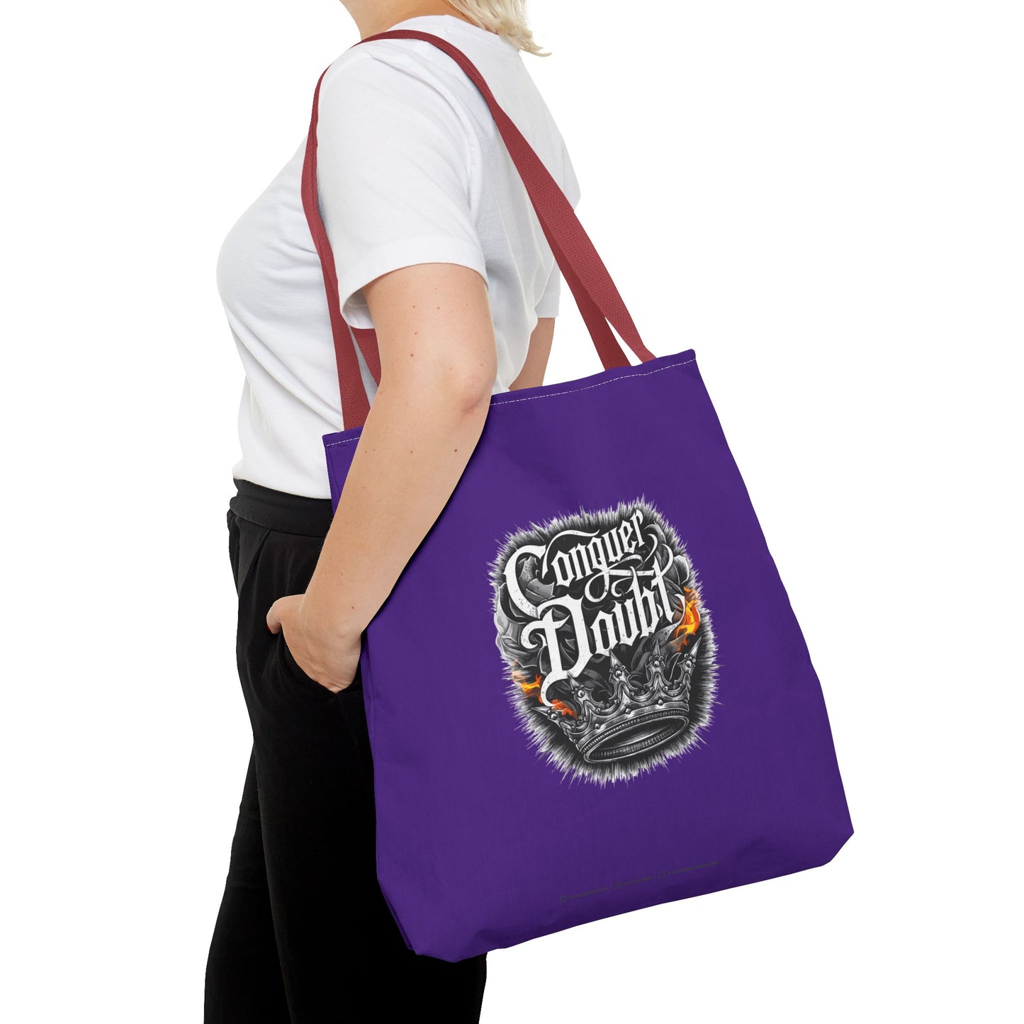 Conquer Doubt Tote Bag (AOP)