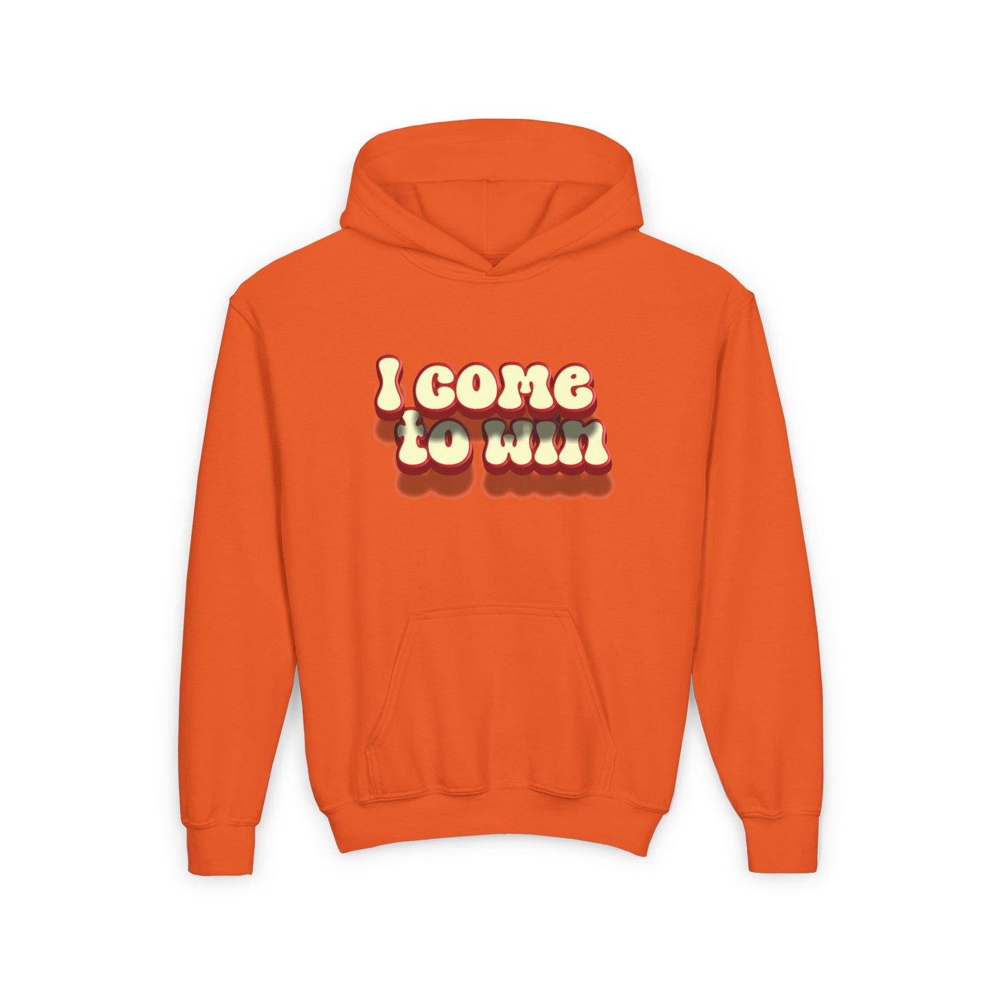 I Come To Win Youth Heavy Blend Hooded Sweatshirt
