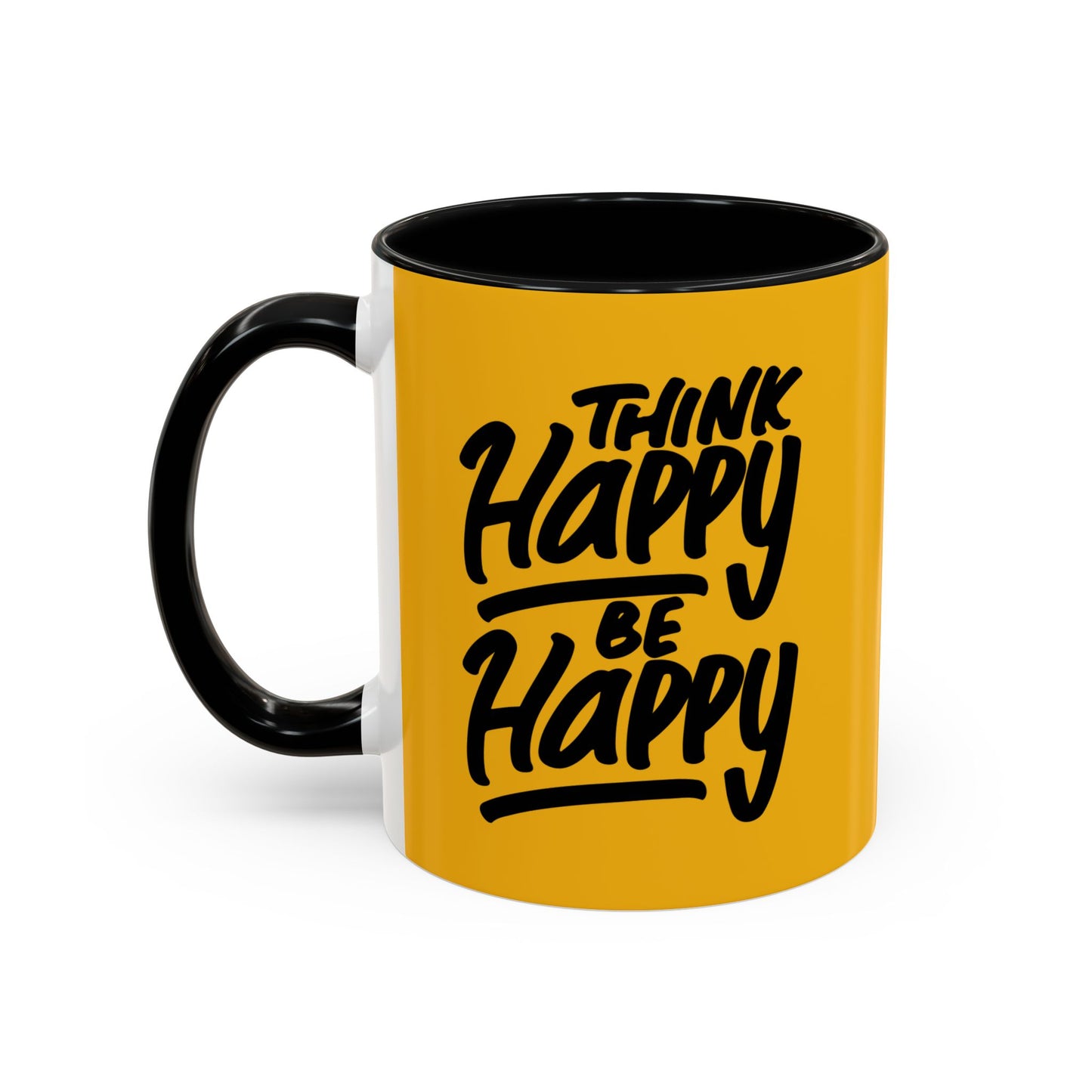 Think Happy Be Happy Accent Coffee Mug (11, 15oz)