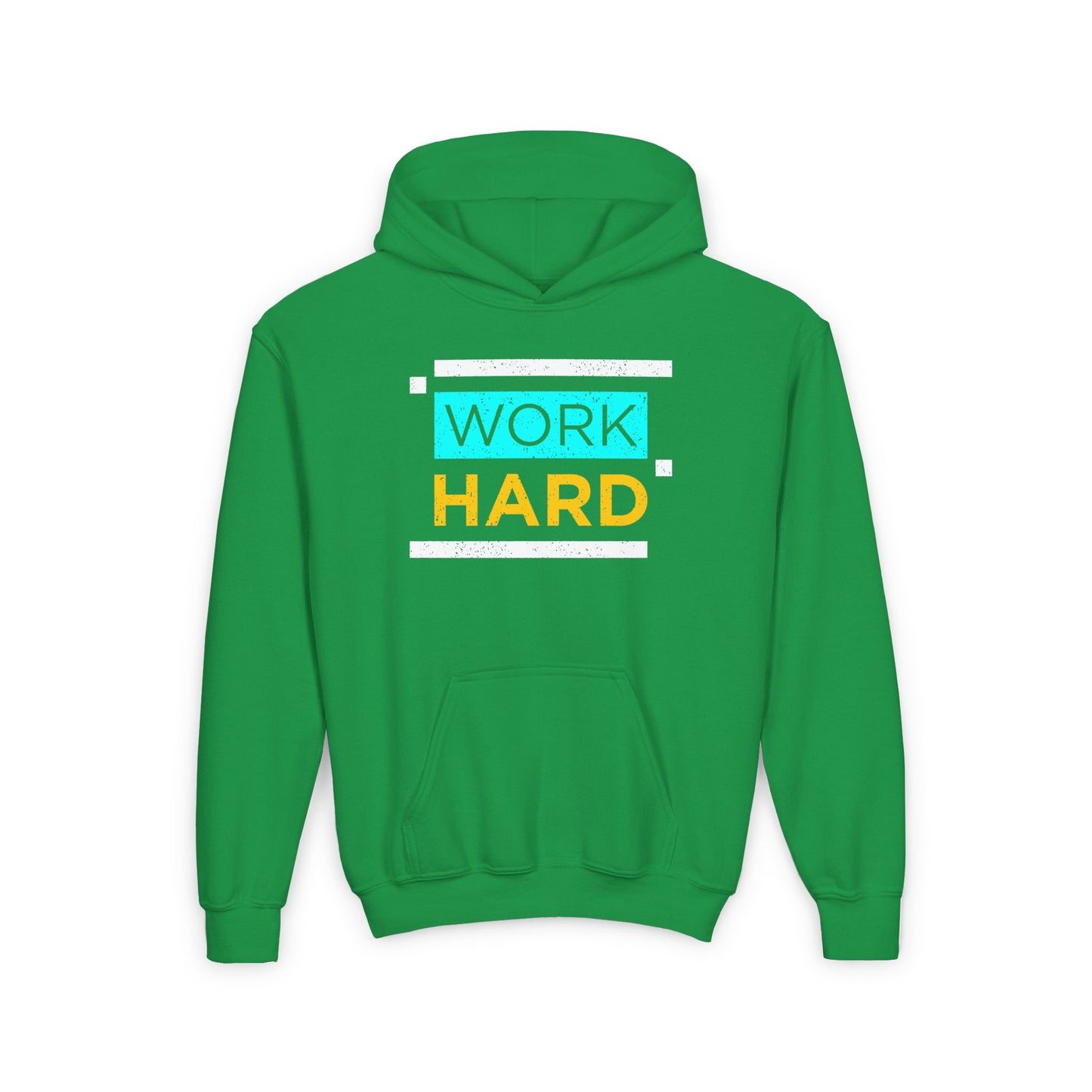 Work Hard Youth Heavy Blend Hooded Sweatshirt