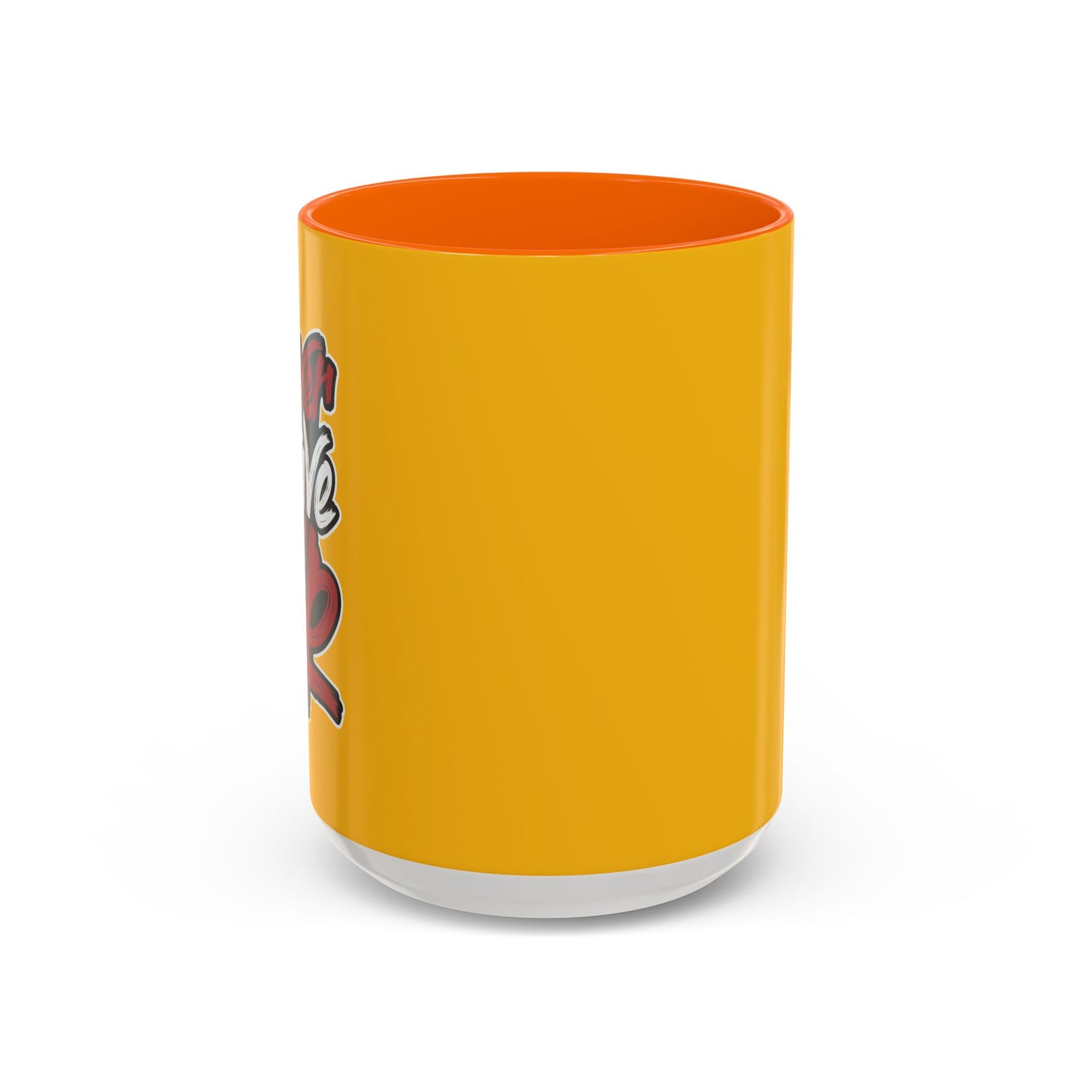 Never Give Up Accent Coffee Mug (11, 15oz)