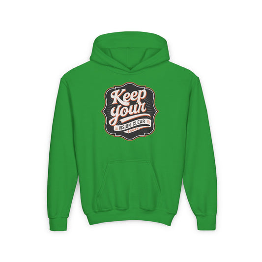 Keep Your Vision Clear Youth Heavy Blend Hooded Sweatshirt