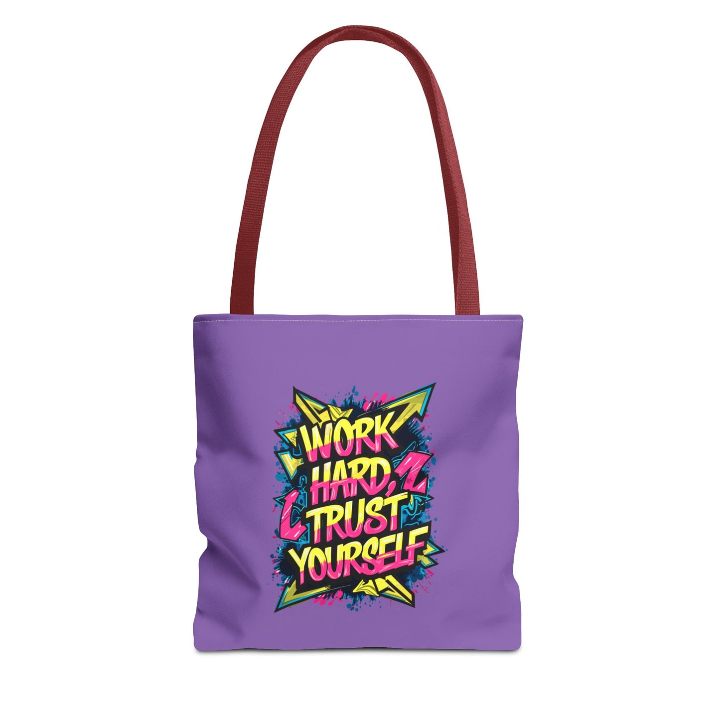 Work Hard Trust Yourself Tote Bag (AOP)