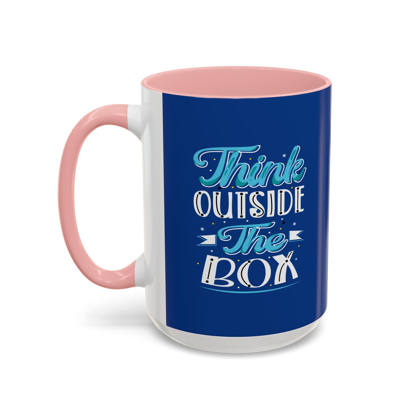 Think Outside The Box Accent Coffee Mug (11, 15oz)